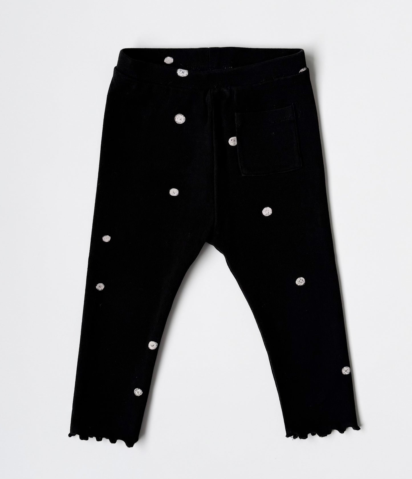 Zara Black & White Polkadot Long Sleeve & Leggings Set (12-18 Months)