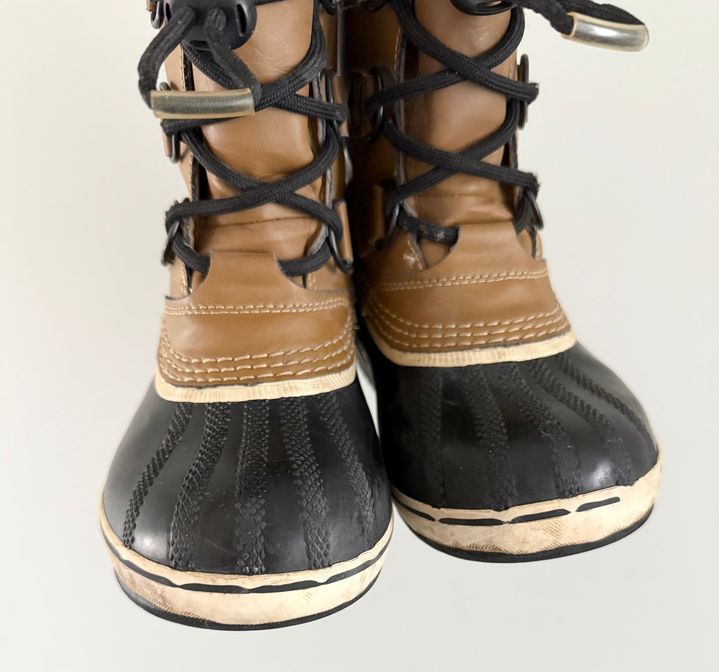 Sorel Yoot Pac Light Brown Nylon Winter Boots (US1)