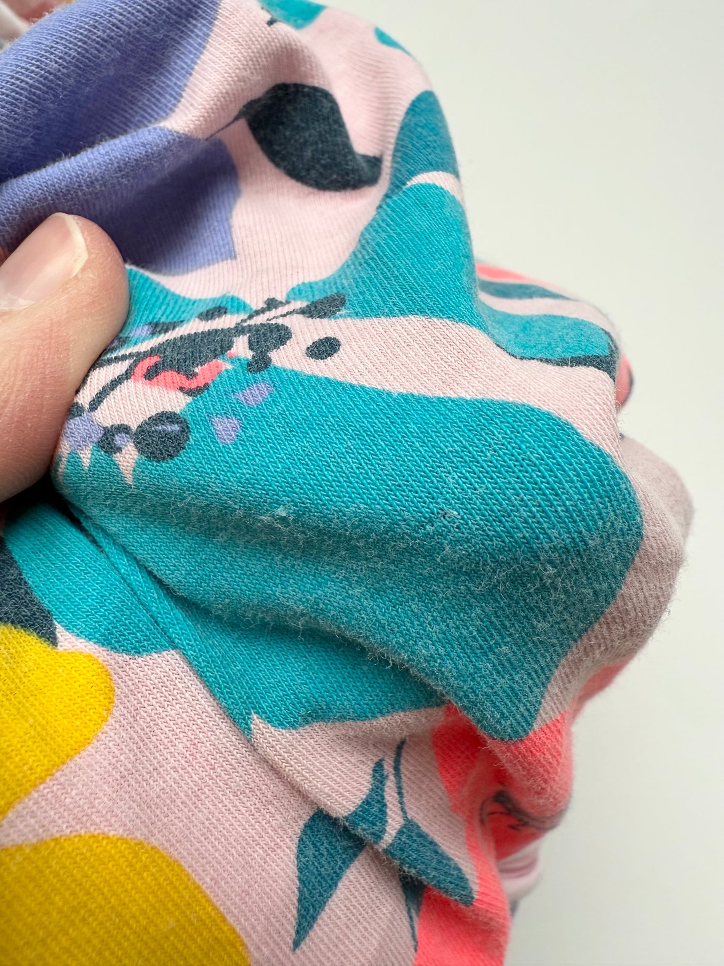 Bonds Wondersuit Pink & Tropical Floral Sleeper Romper (12-18 Months)