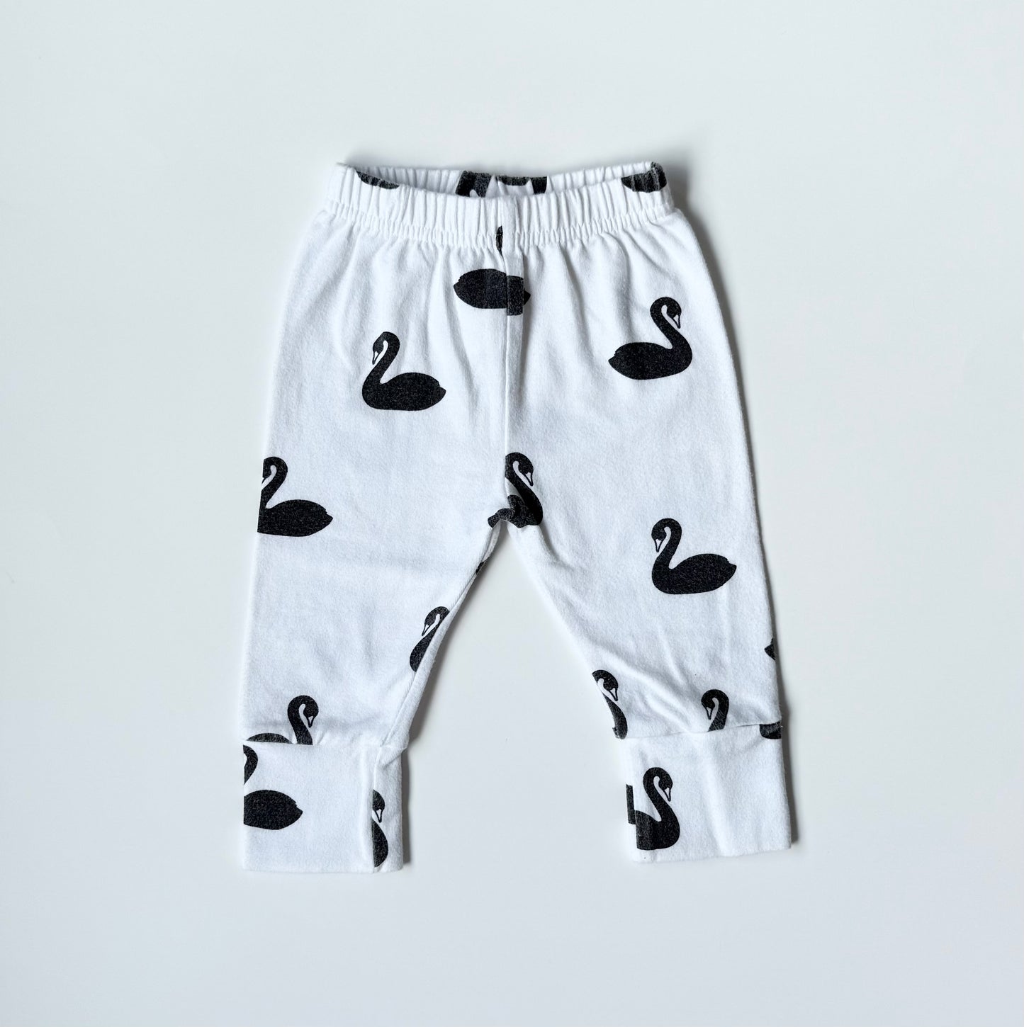 Deer One White Swan Pants (0-3 Months)
