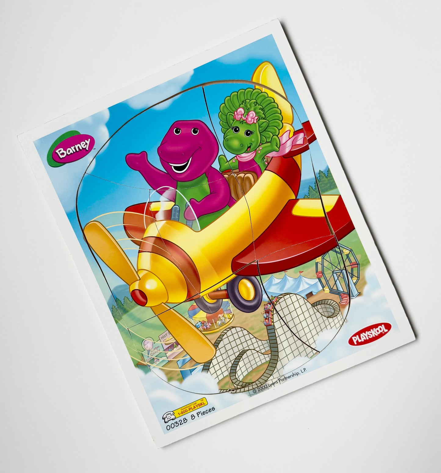 Vintage Playskool Barney Puzzle