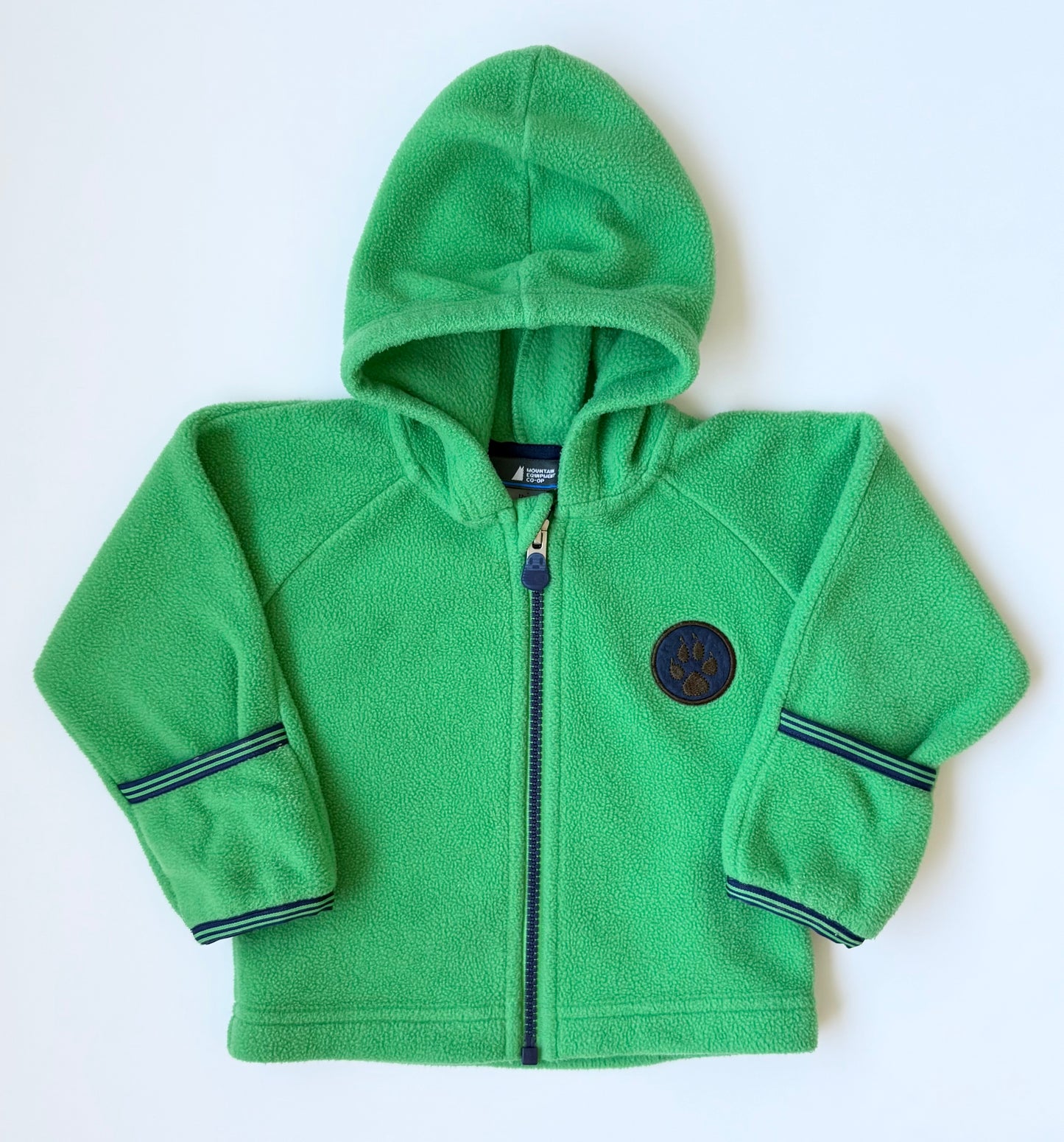 MEC Green Bear Paw Hooded Fleece Zip Up (12 Months)