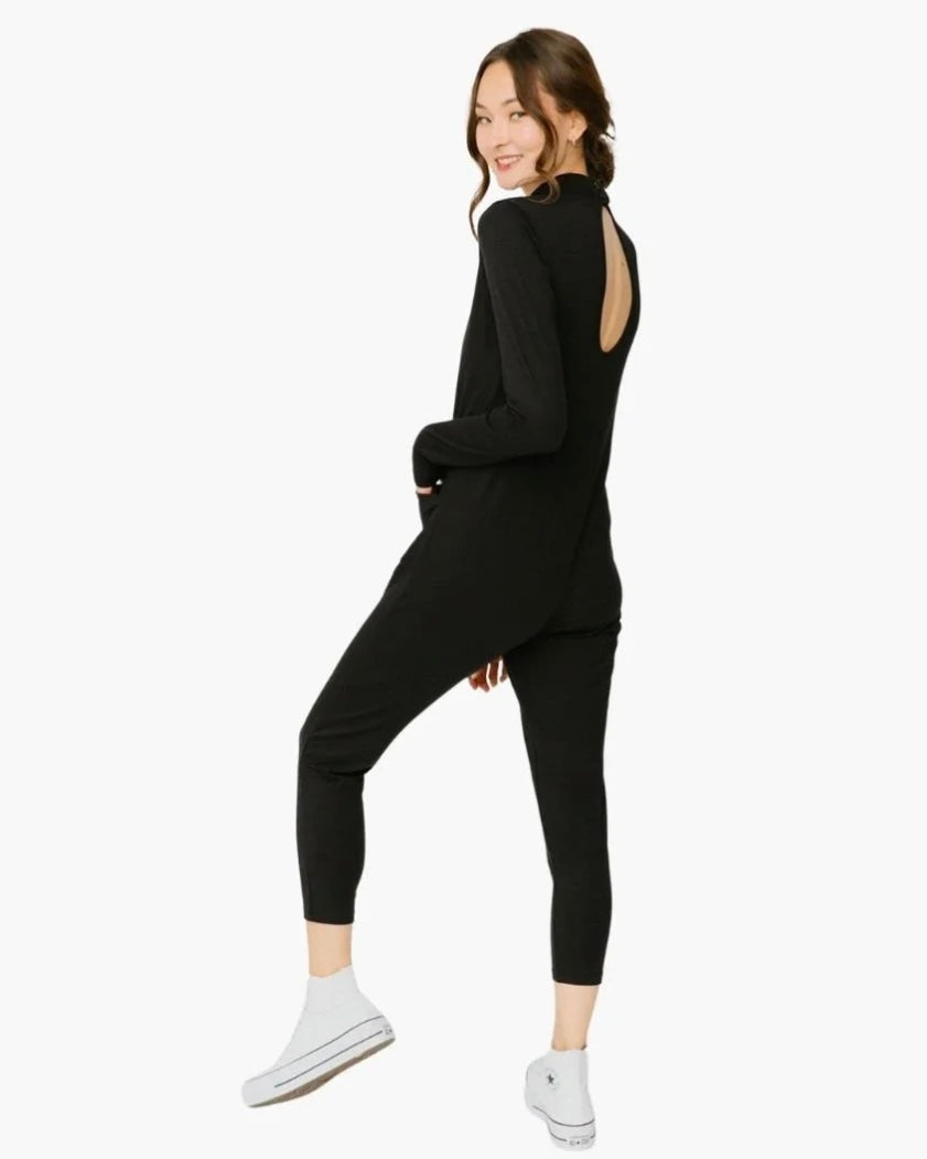 Women’s Smash + Tess The Audrey Romper in Midnight (Medium)