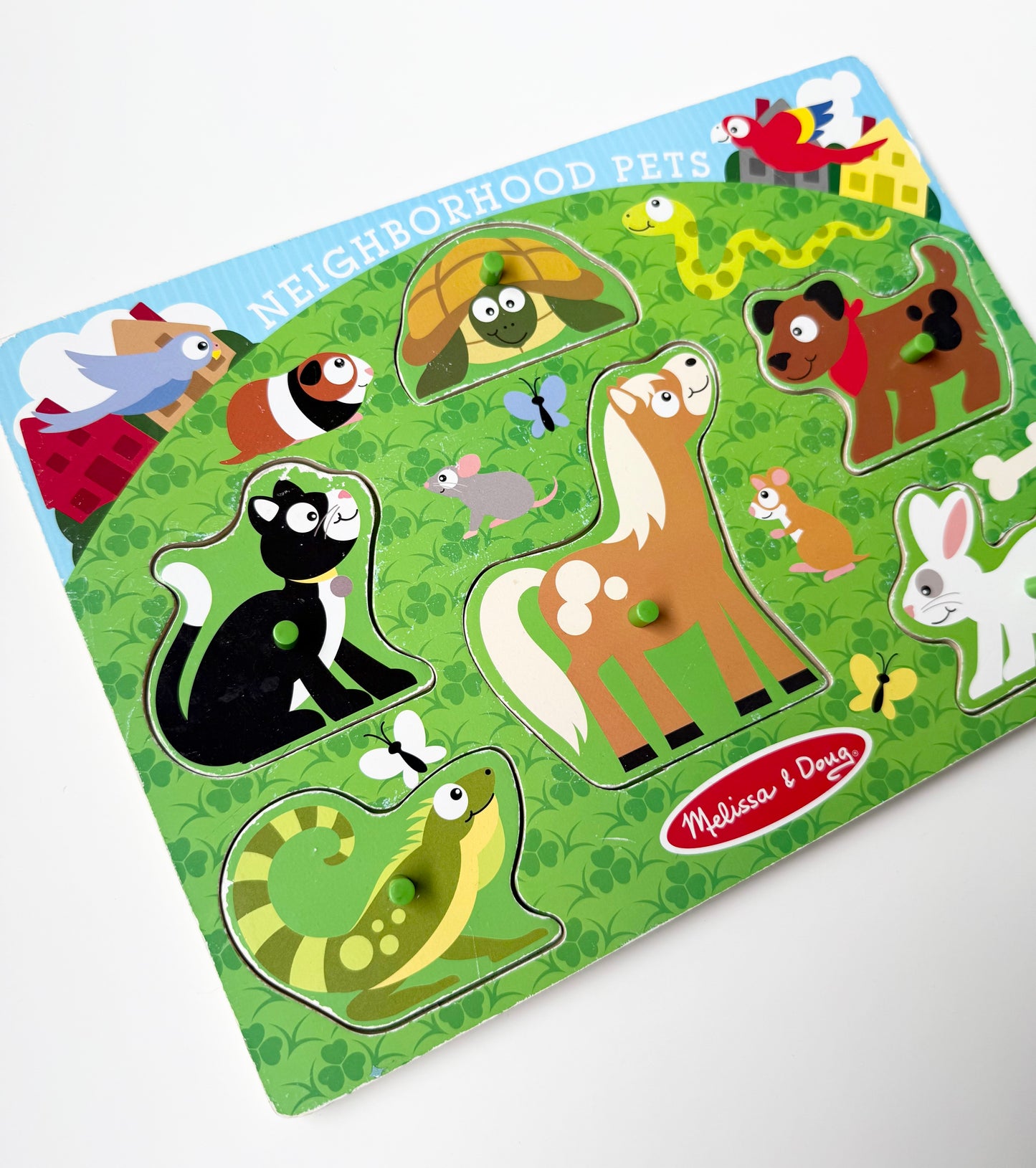 Melissa & Doug Neighborhood Pets Wooden Puzzle