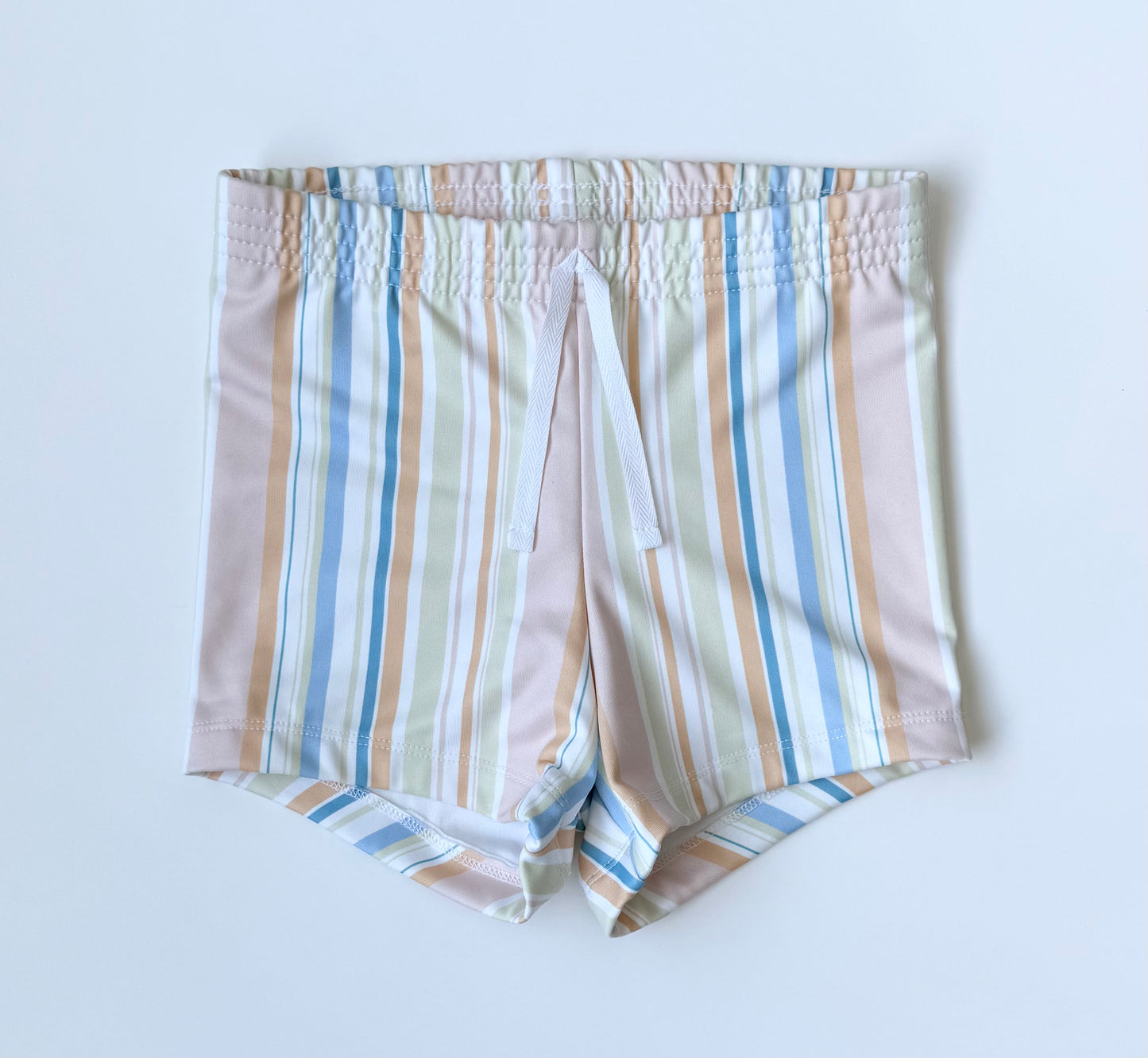 Imagine Perry Pastel Striped Swim Shorts (7/8 Years)