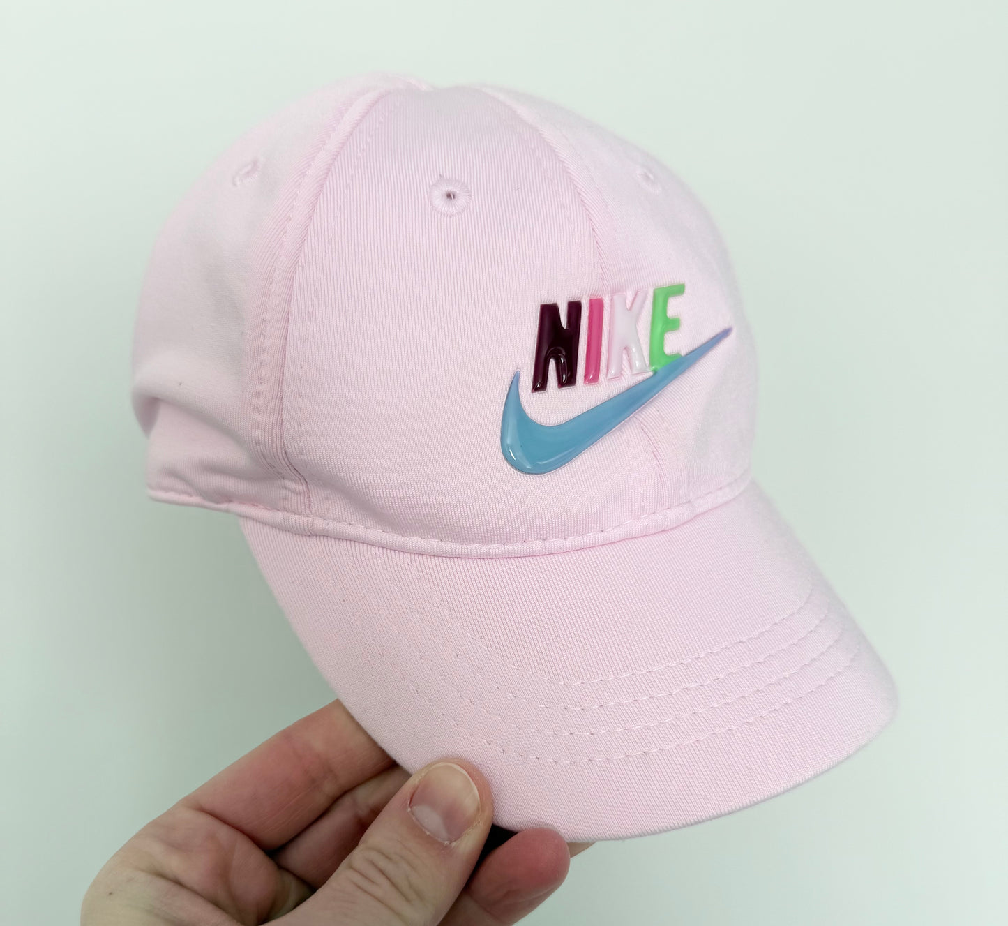 Nike Pink & Coloured Letters Ball Cap - Infant (0-24 Months)