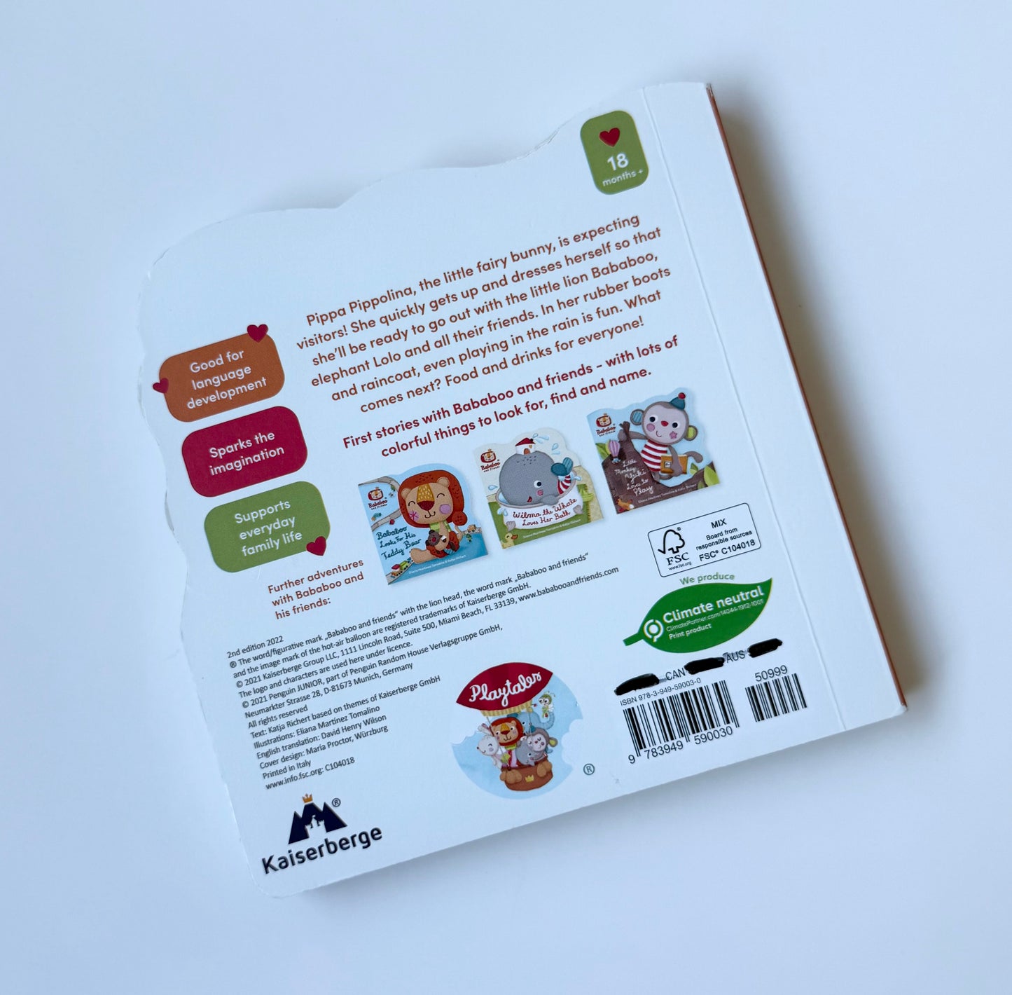 Bababoo and Friends Little Bunny Pippa Gets Dressed All By Herself Board Book