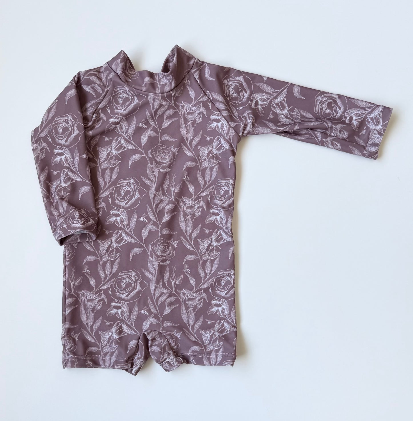 Current Tyed “The Noa” Purple Floral Sunsuit (3 Months)