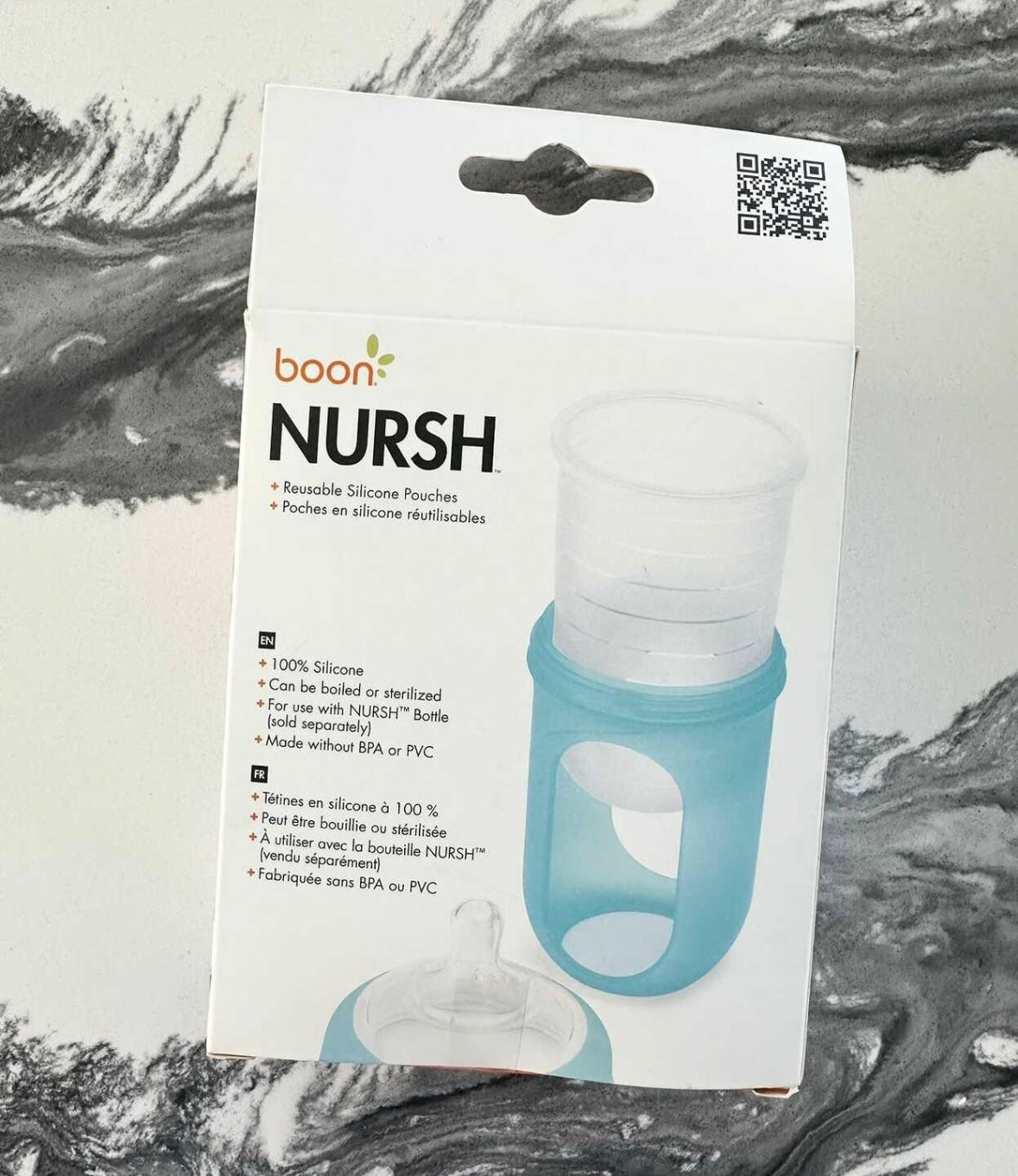 Boon Nursh Reusable Silicon Pouches - 3 Pack - New