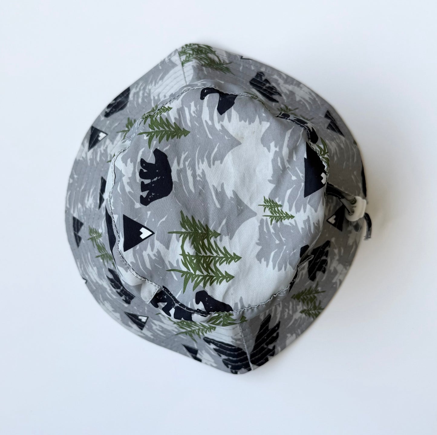 Jan & Jul Grey Forest Bears Sun Hat (0-6 Months - Small)