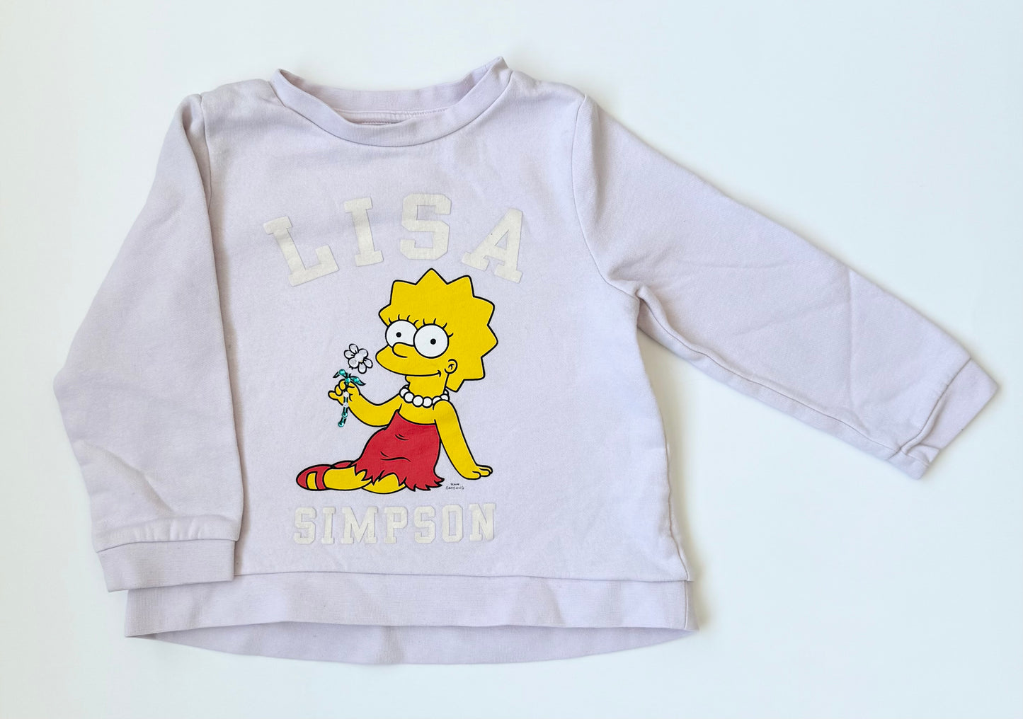H&M Lisa Simpson Light Purple Sweater (3-4 Years)