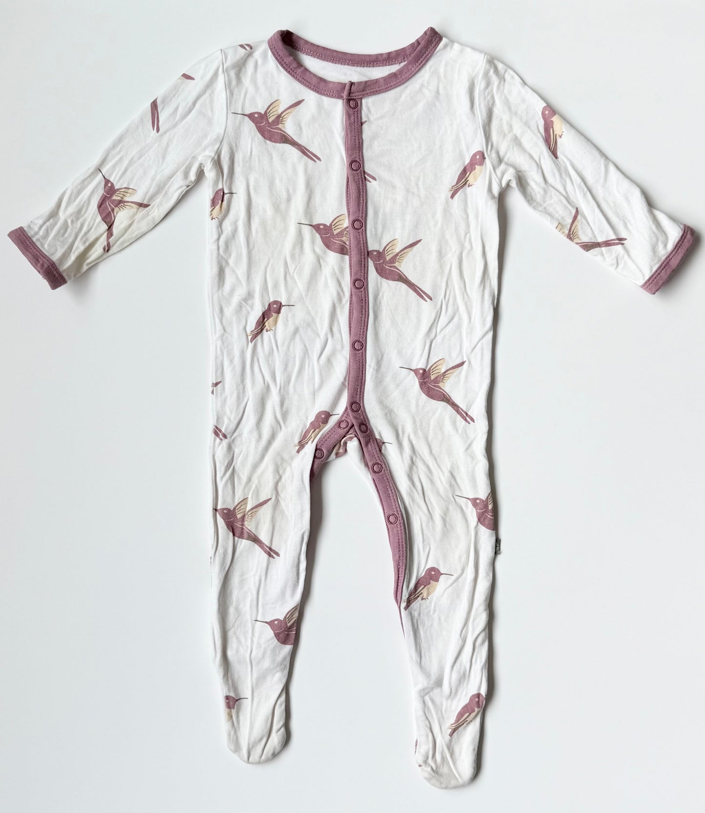 Kyte Hummingbird Snap Footie Sleeper (3-6 Months)