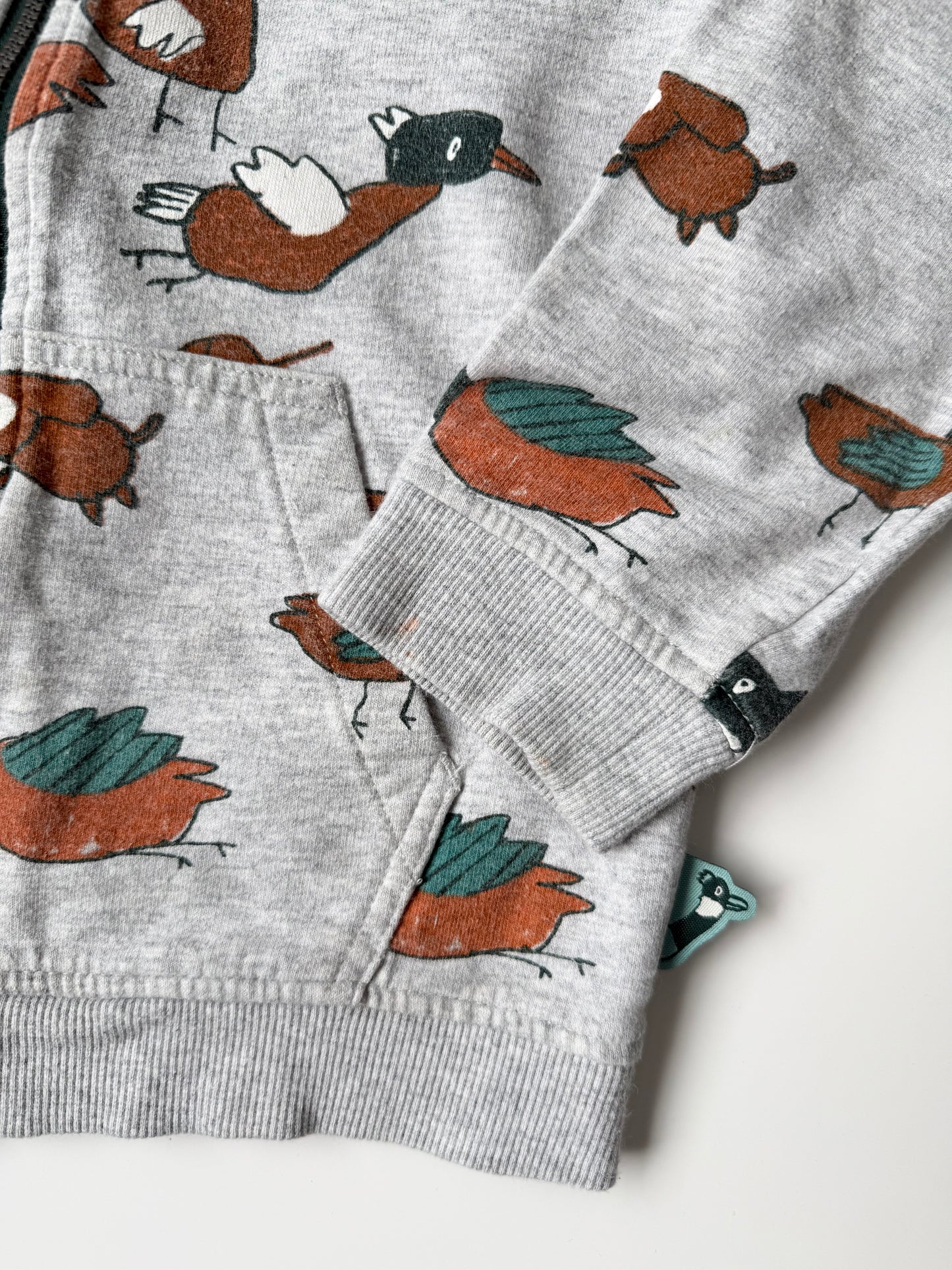 Souris Mini Grey Hunting Ducks Zip Up Hoodie (6 Years)
