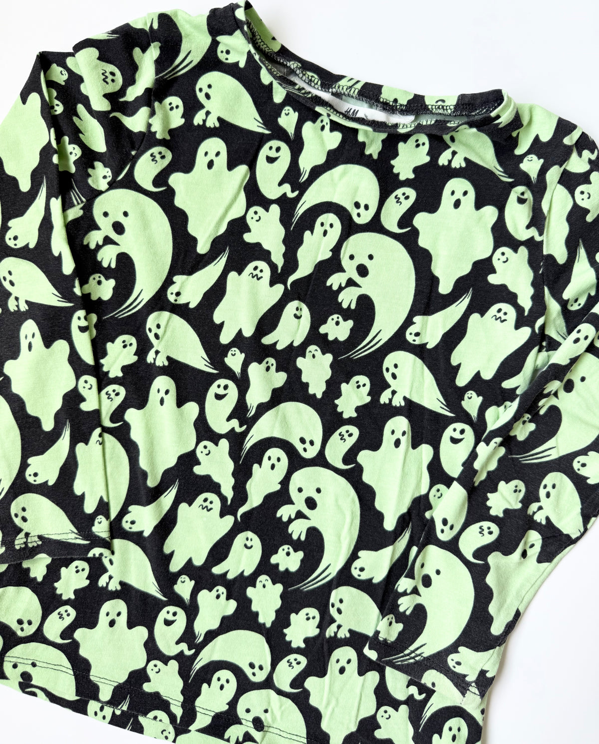 H&M Black & Neon Ghosts Long Sleeve (4-6 Years)