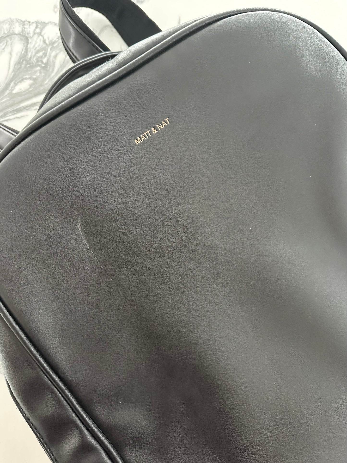 Matt & Nat Alex Black Vegan Backpack - Loom Collection