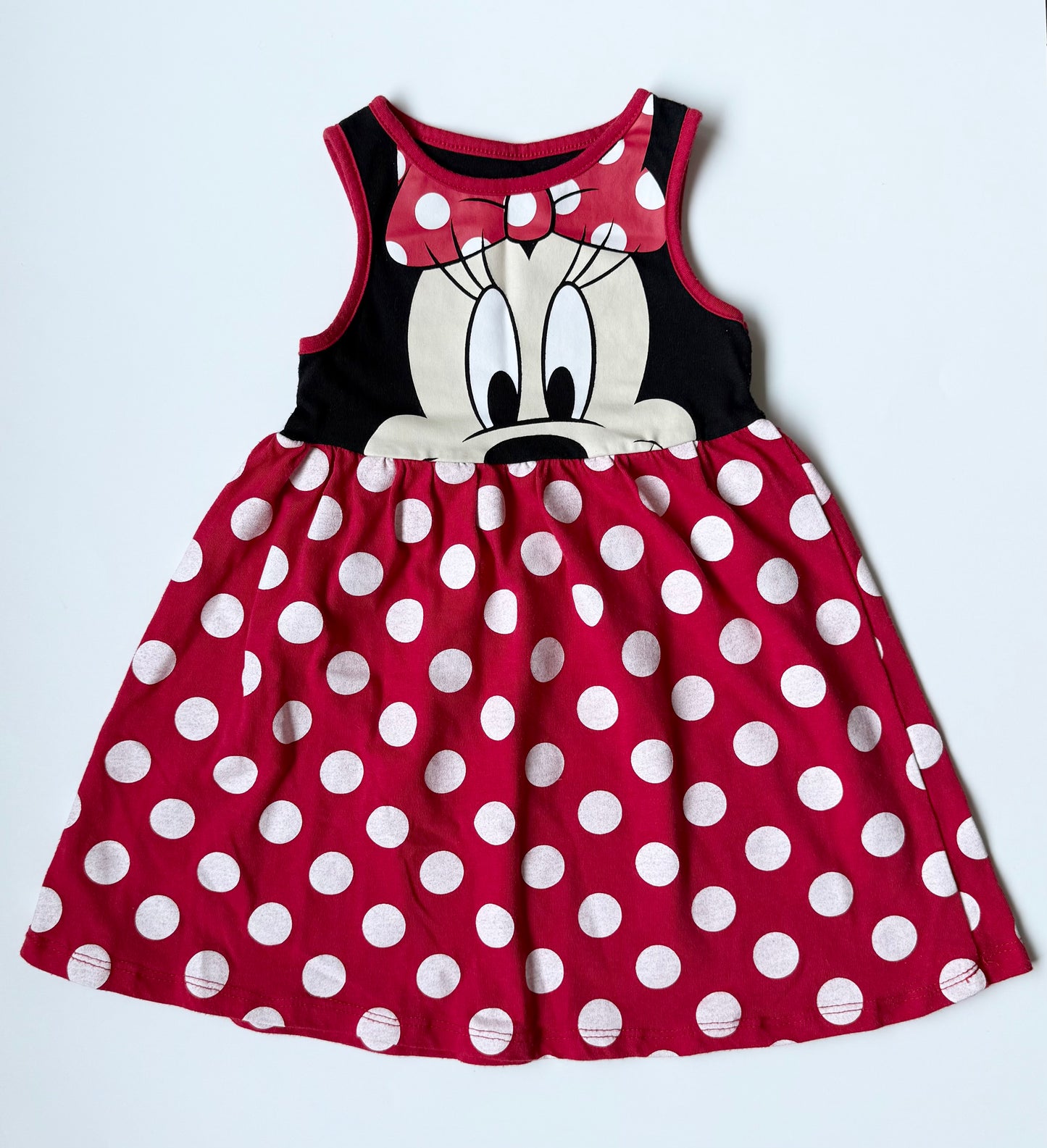 Disney Minnie Mouse Red & White Polkadot Tank Dress (2T)