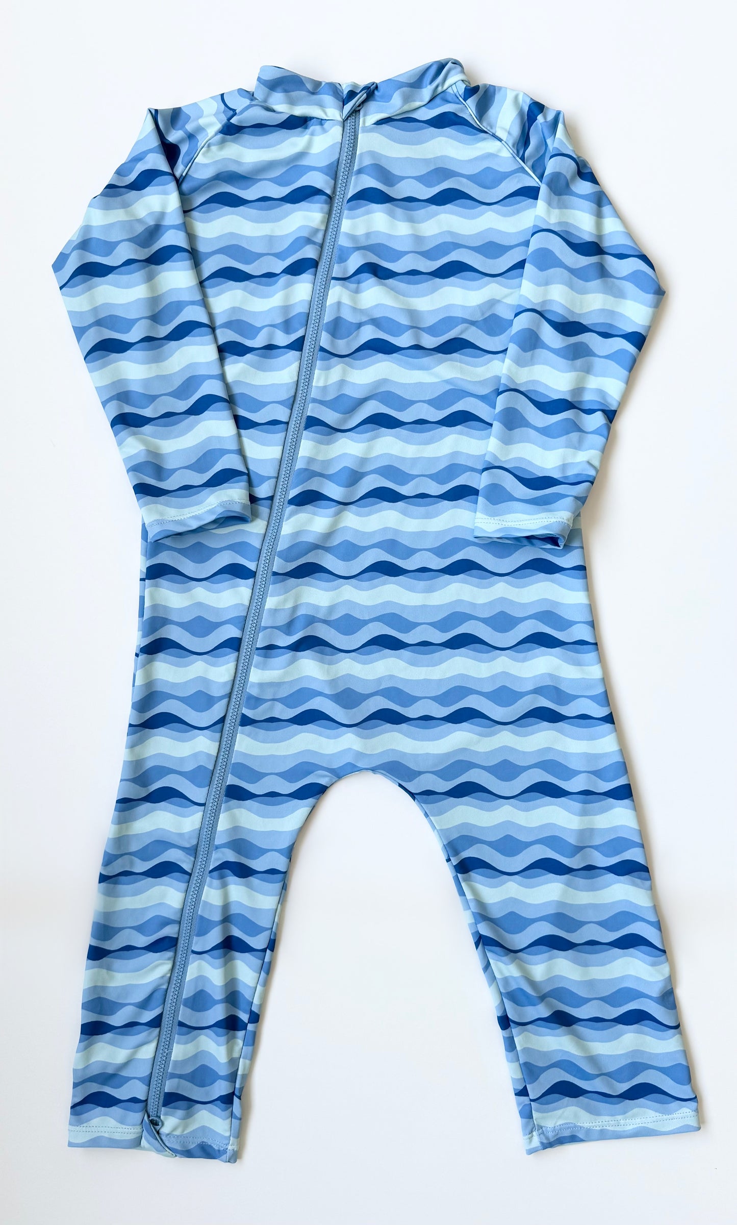 Stonz Blue Waves Full Coverage Sunsuit (3T)