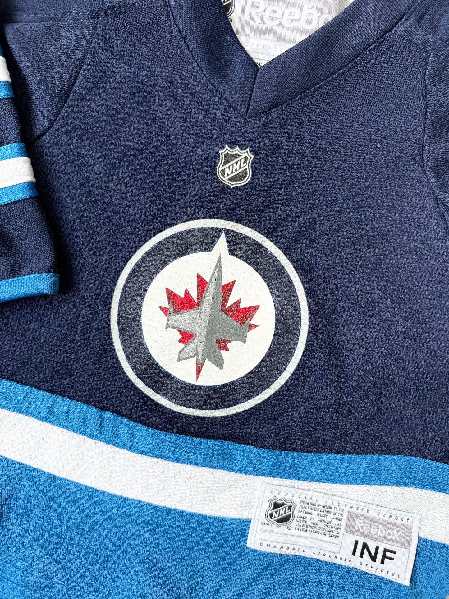 Winnipeg Jets Blue Reebok Hockey Jersey (12-24 Months)