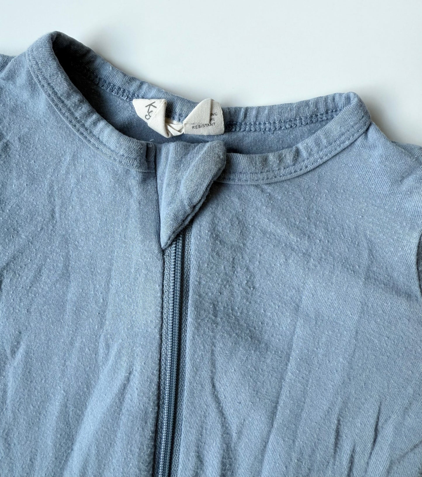 Kyte Slate Zipper Footie Sleeper (12-18 Months)