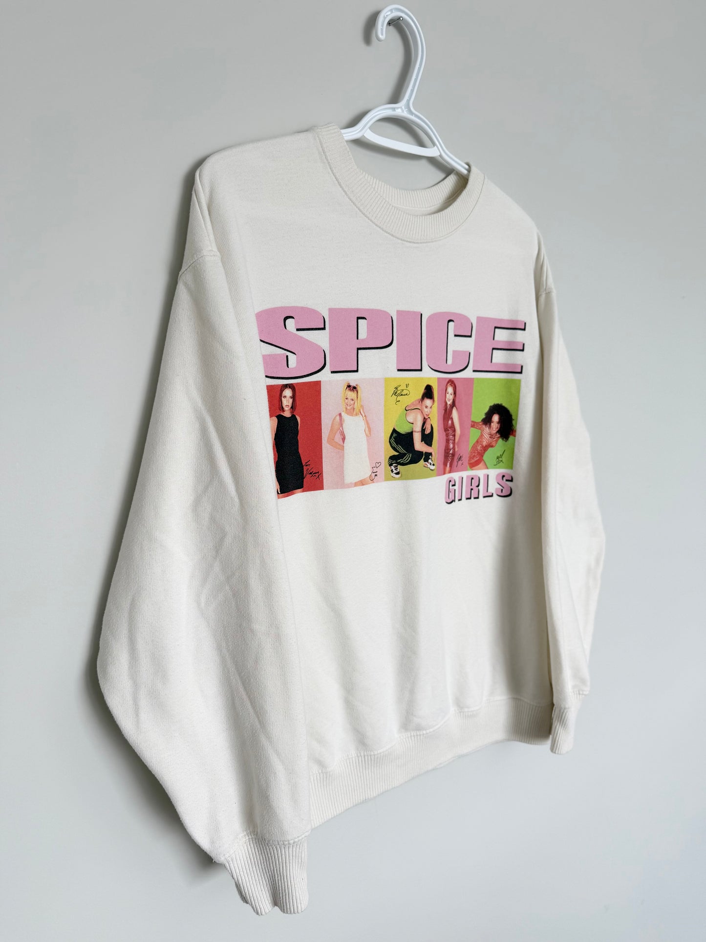 Women’s Hollister White Spice Girls Crewneck (Small)