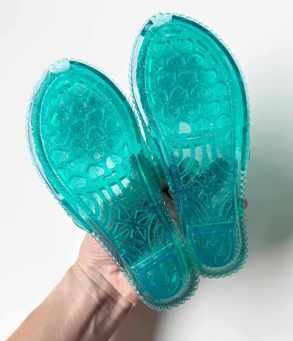 Ariel Turquoise Dress Up Shoes (8/9T)
