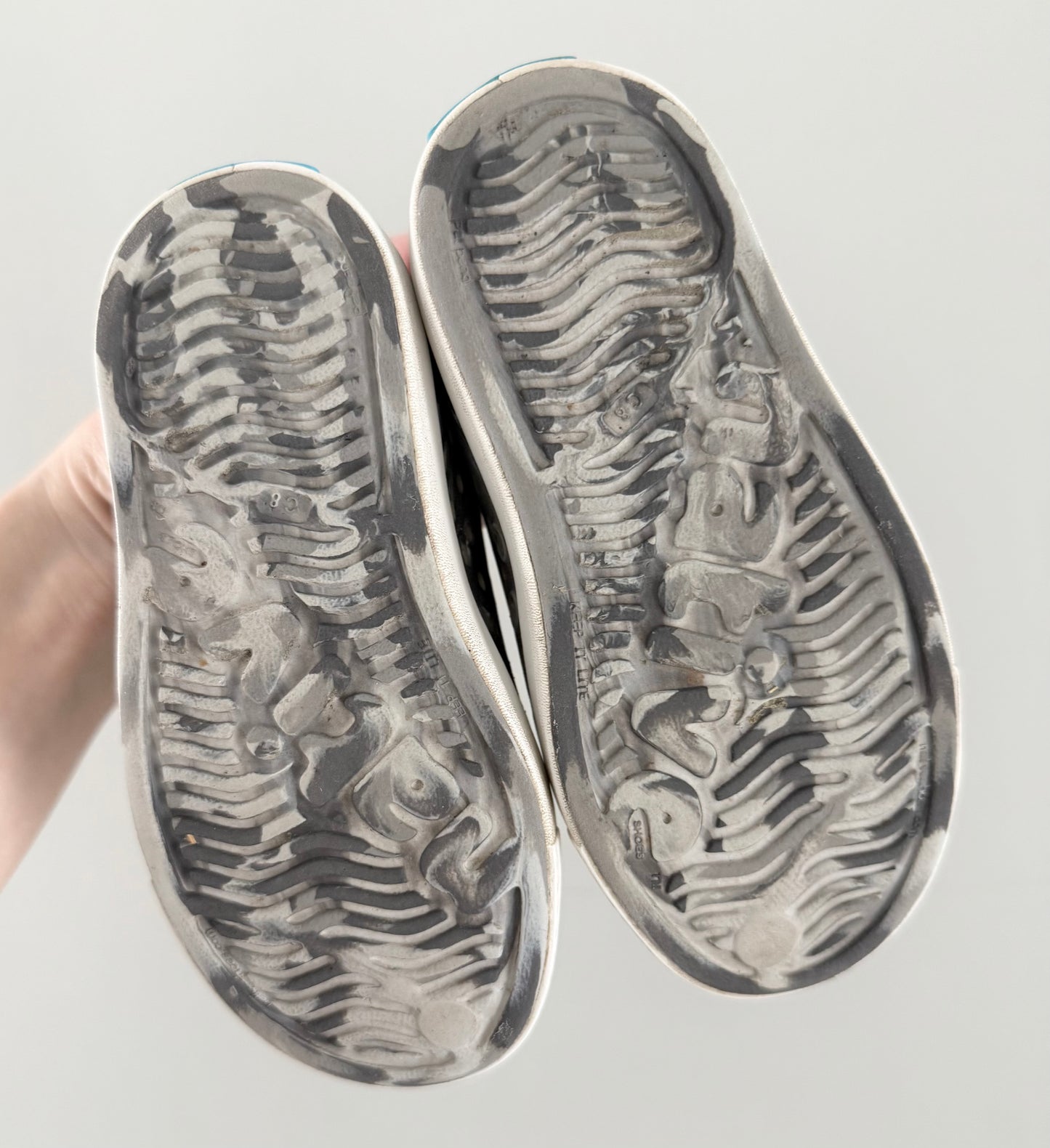 Native Grey Marble Jefferson Slip Ons (8)