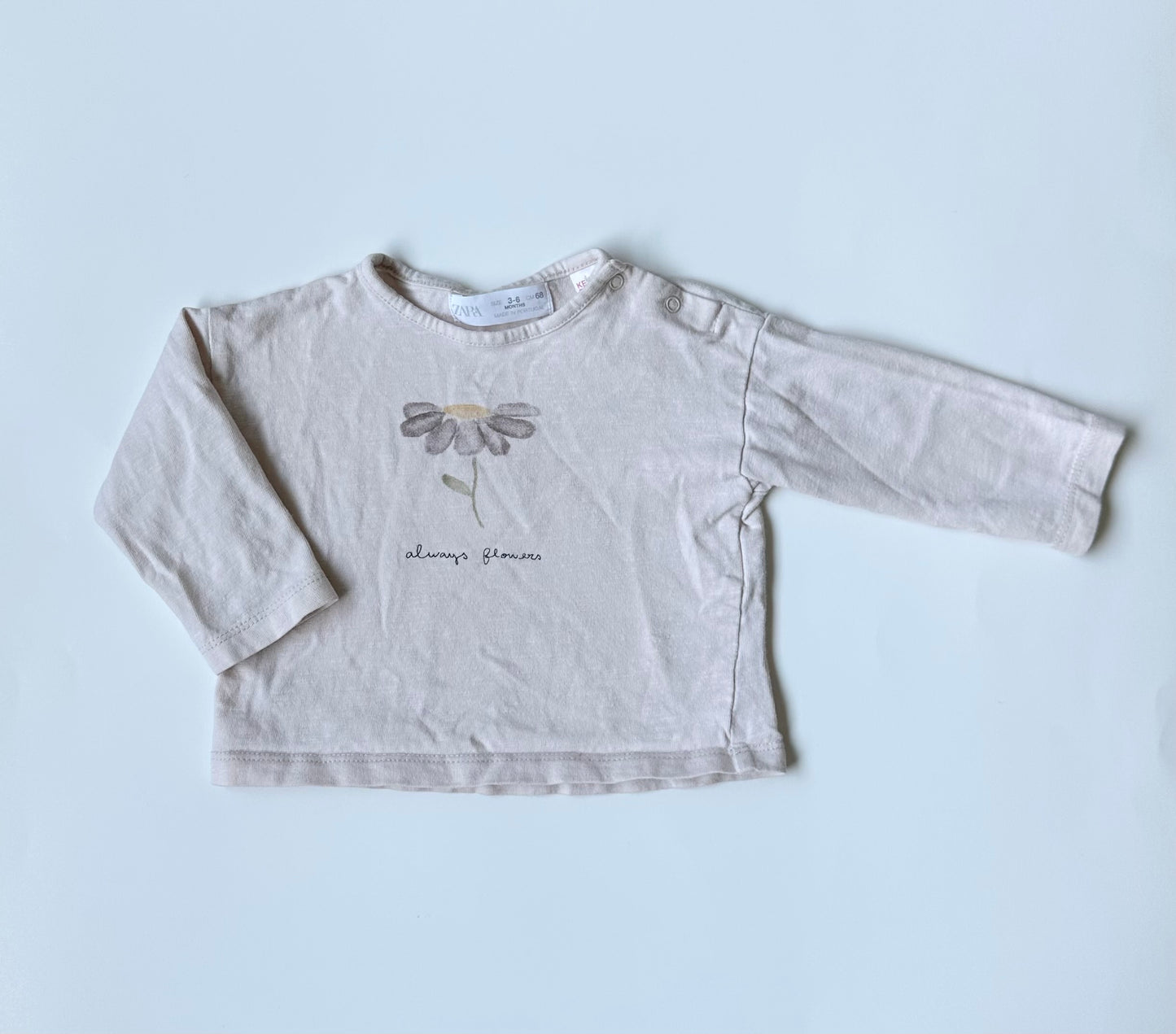 Zara “Always Flowers” Long Sleeve (3-6 Months)