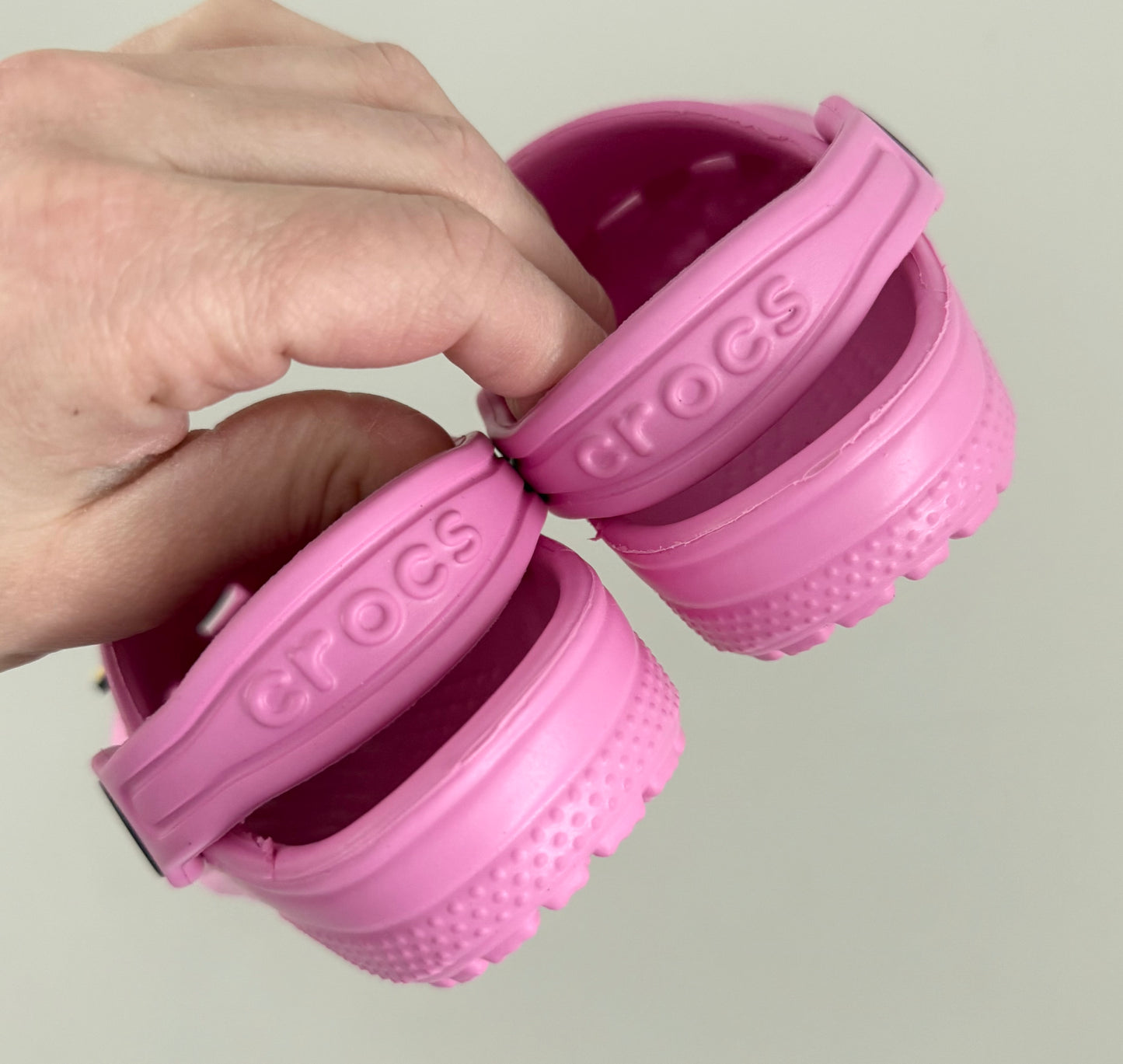 Crocs Pink Slip On Clog With Bluey Jibbitz (5)