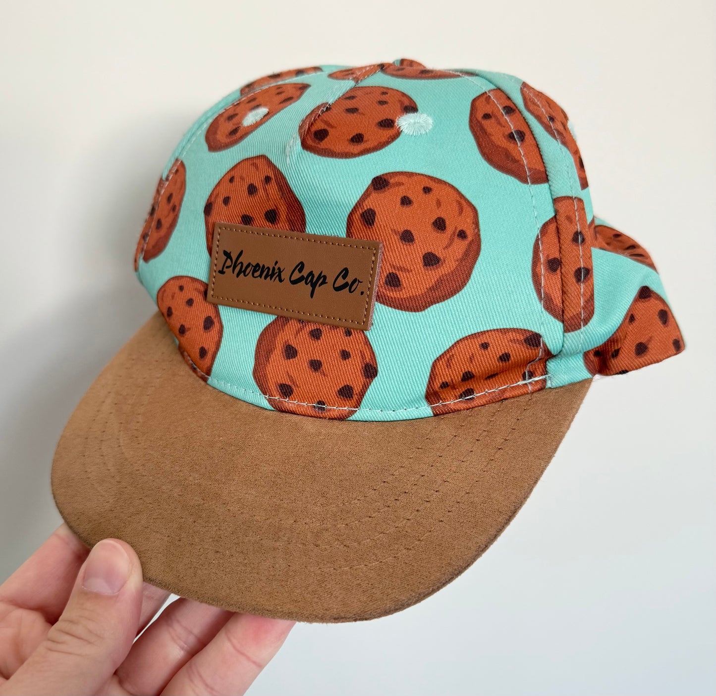 Phoenix Cap Co. Mint & Brown Chocolate Chip Cookies SnapBack Hat (Small - Infant)