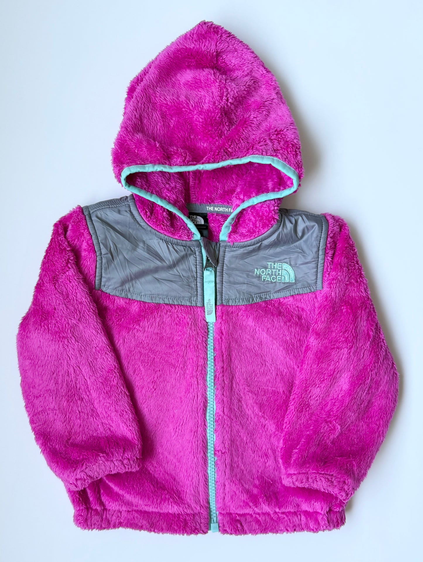 The North Face Hot Pink Oso Hooded Fleece Zip Up (12-18 Months)