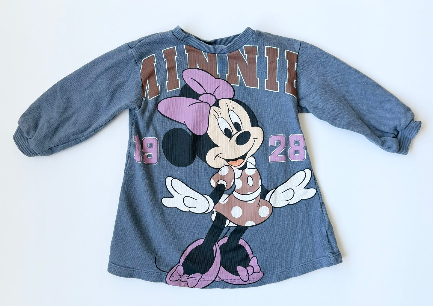 H&M x Disney Blue Minnie 1928 Sweater Dress (9-12 Months)