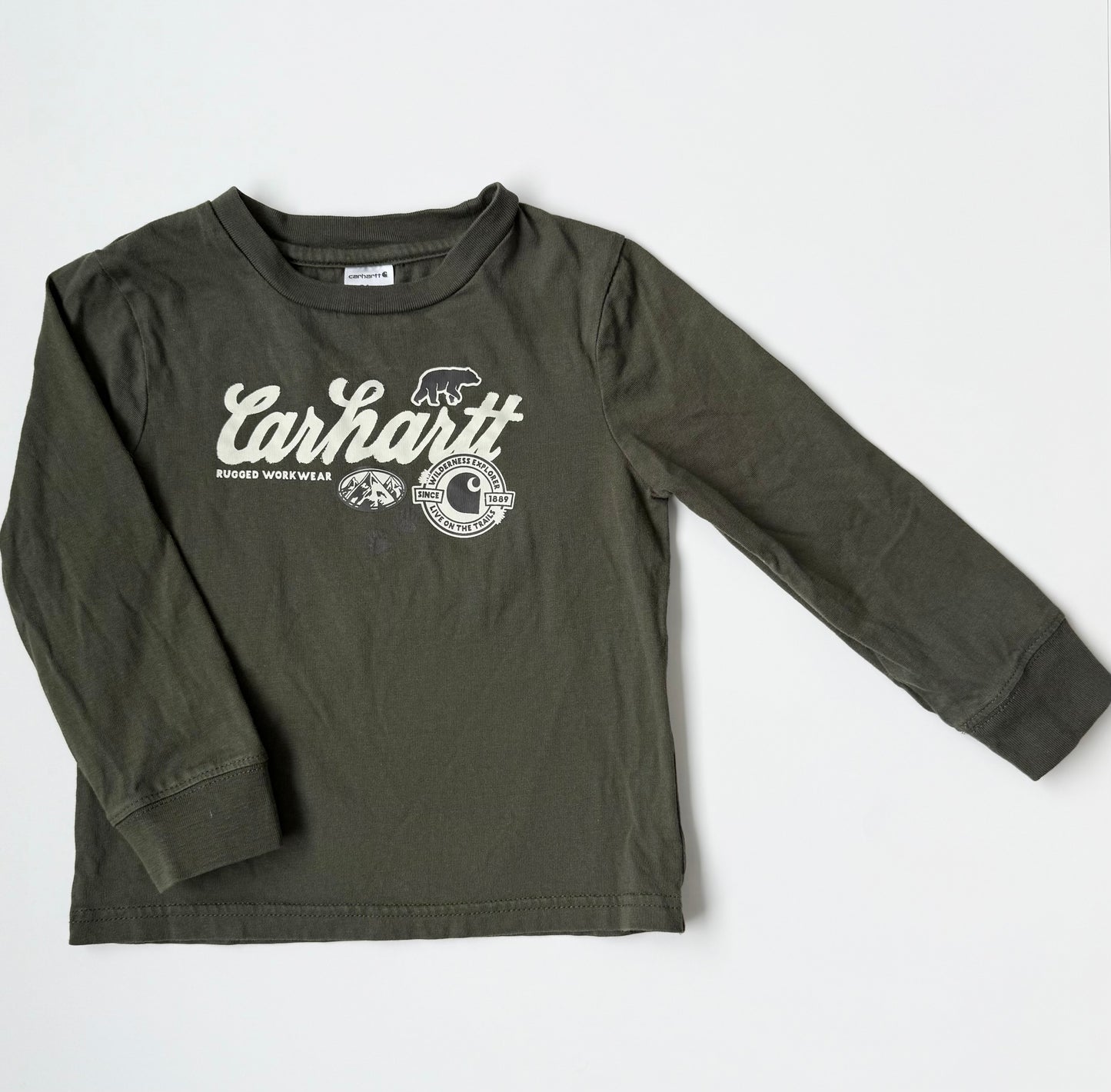 Carhartt Dark Green Rugged Workwear Long Sleeve (24 Months)