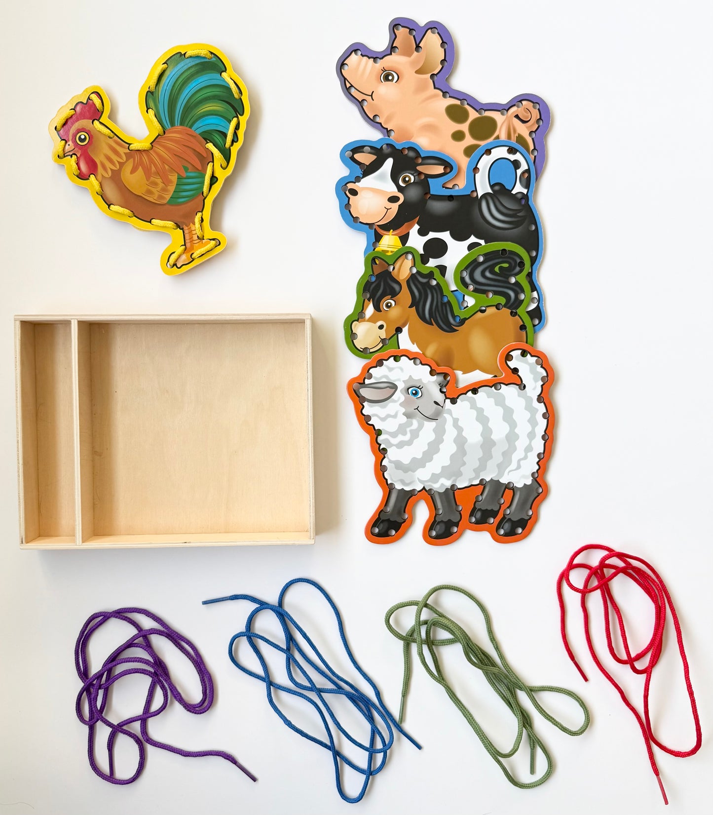 Melissa & Doug Lace & Trace Farm Animals Activity Set