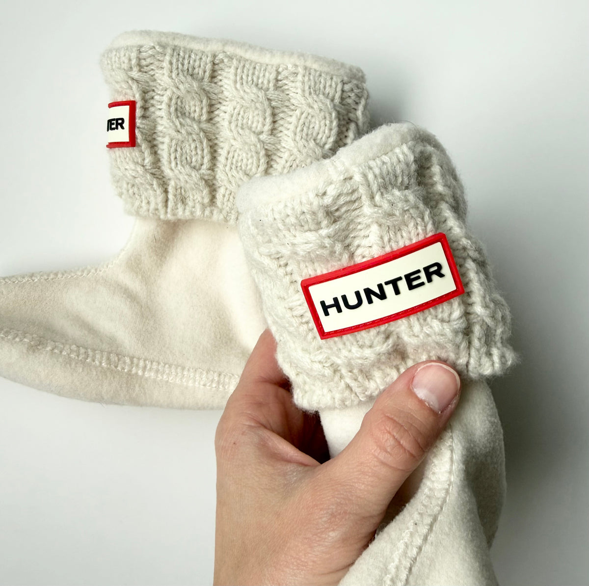 Hunter Kids Boot Socks - Cream (Small)