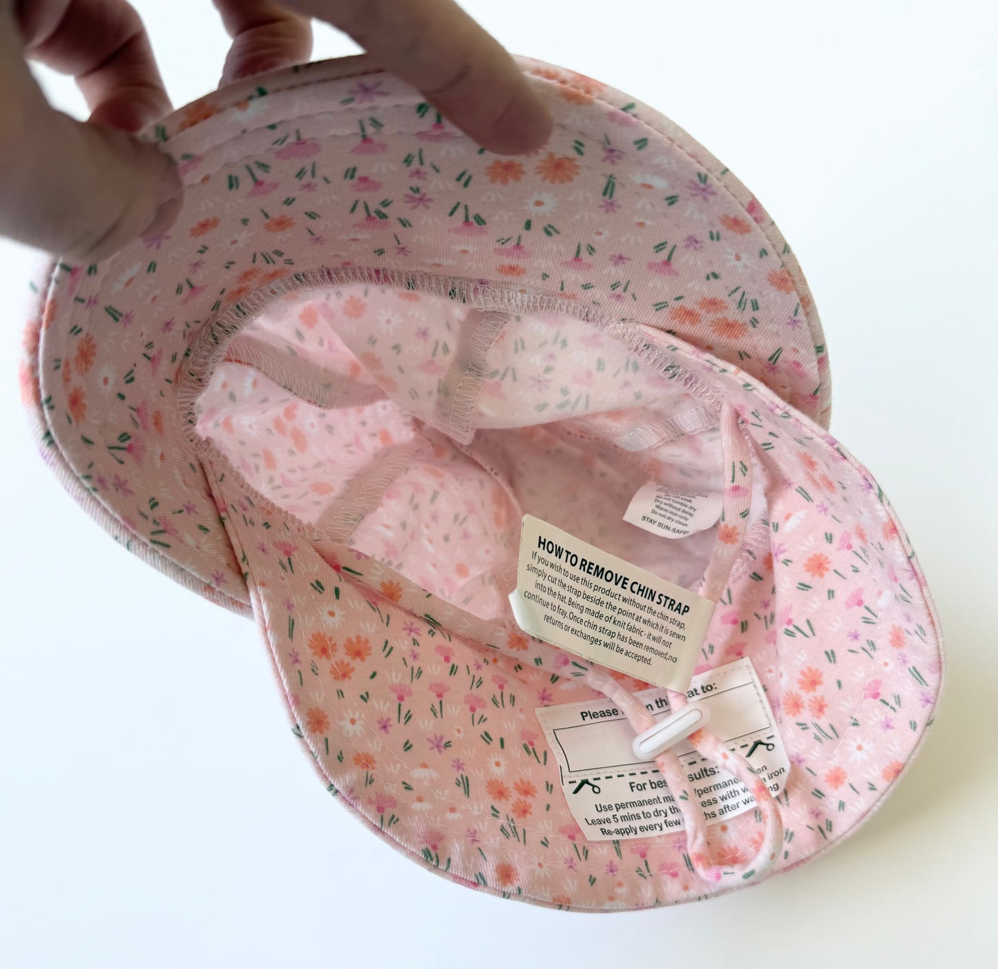 Bedhead Legionnaire Flap Sun Hat in Pink Floral - New (3-6 Months - 42CM)