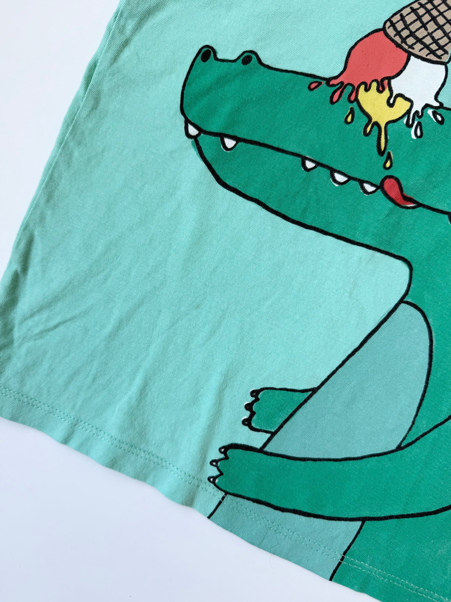 H&M Green Alligator Ice Cream T-Shirt (2-3 Years)