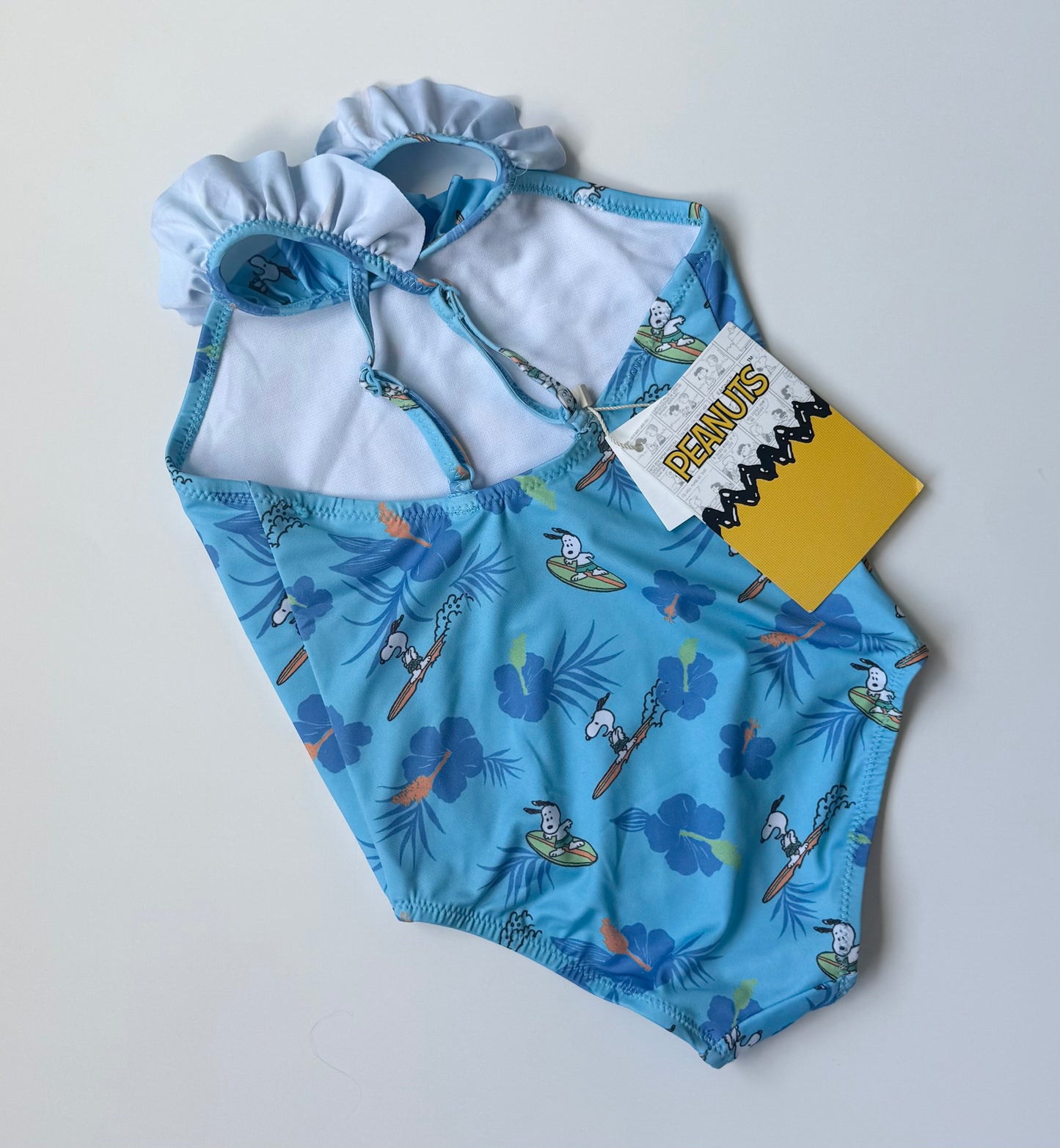 Zara x Peanuts Blue Snoopy One Piece Swimsuit - New (2-3 Years)