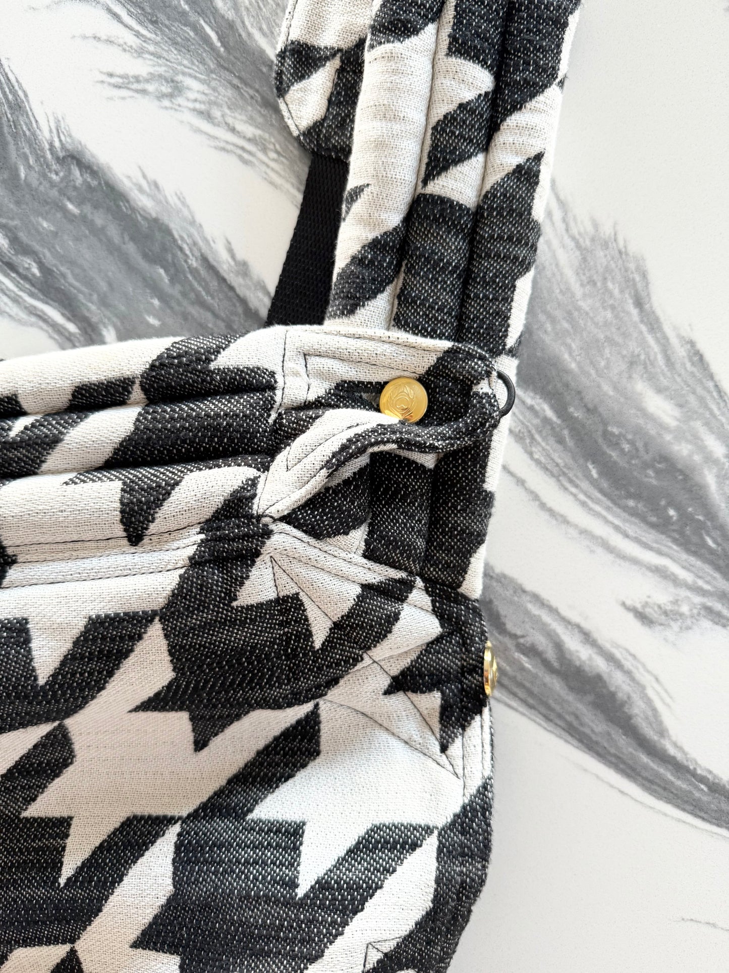 Artipoppe Zeitgeist Tweed BW In Cotton Baby Carrier