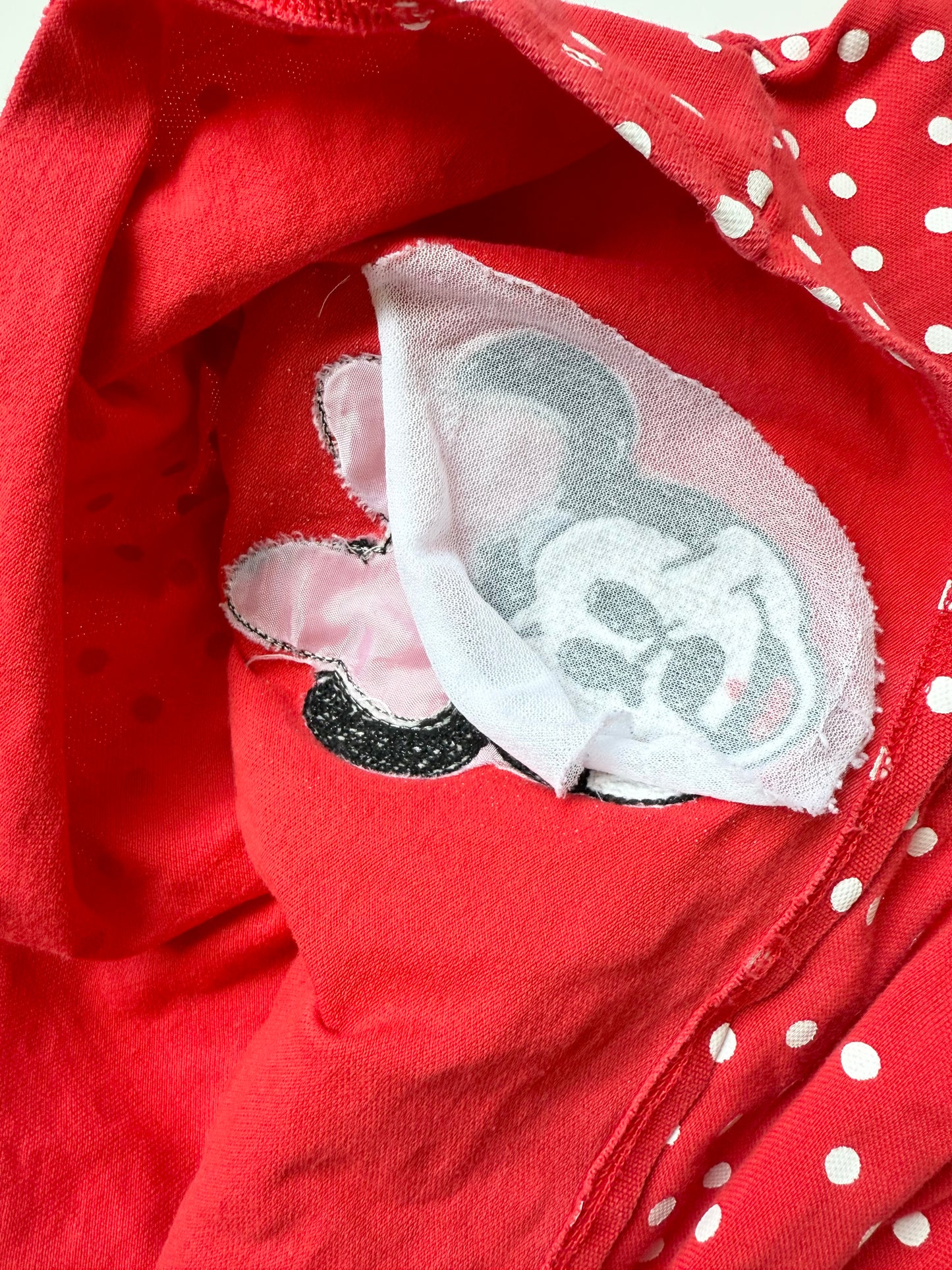 The Disney Store Red Polkadot Minnie Mouse Collared Short Sleeve Dress (18-24 Months)