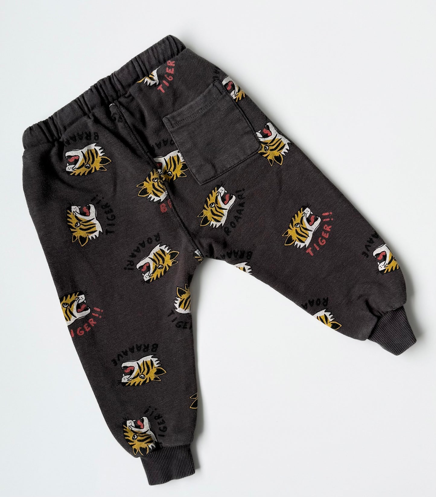 Zara Dark Grey “Roar” Tigers Sweater & Pants Set (18-24 Months)