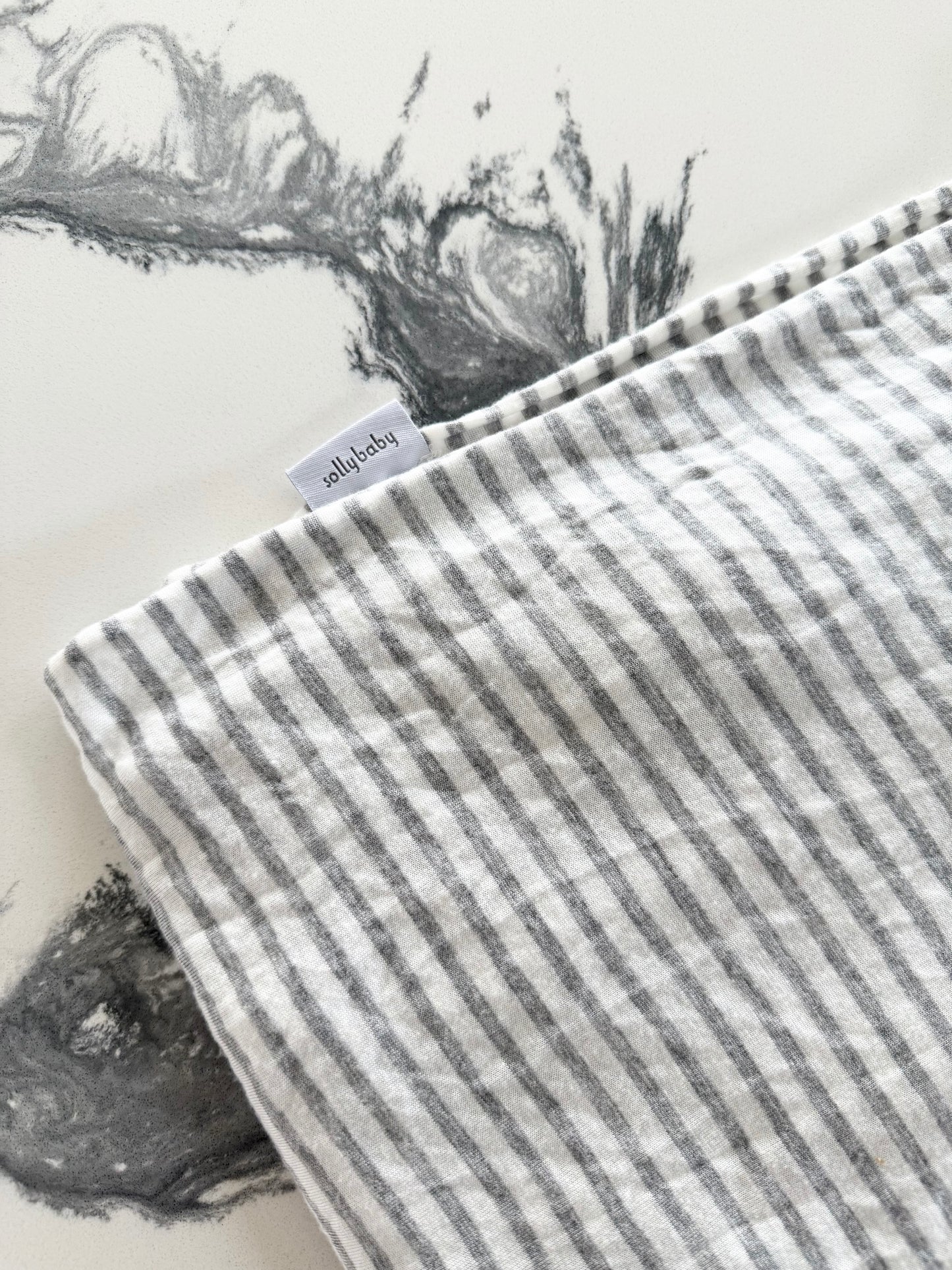 Sollybaby White & Grey Wrap Carrier