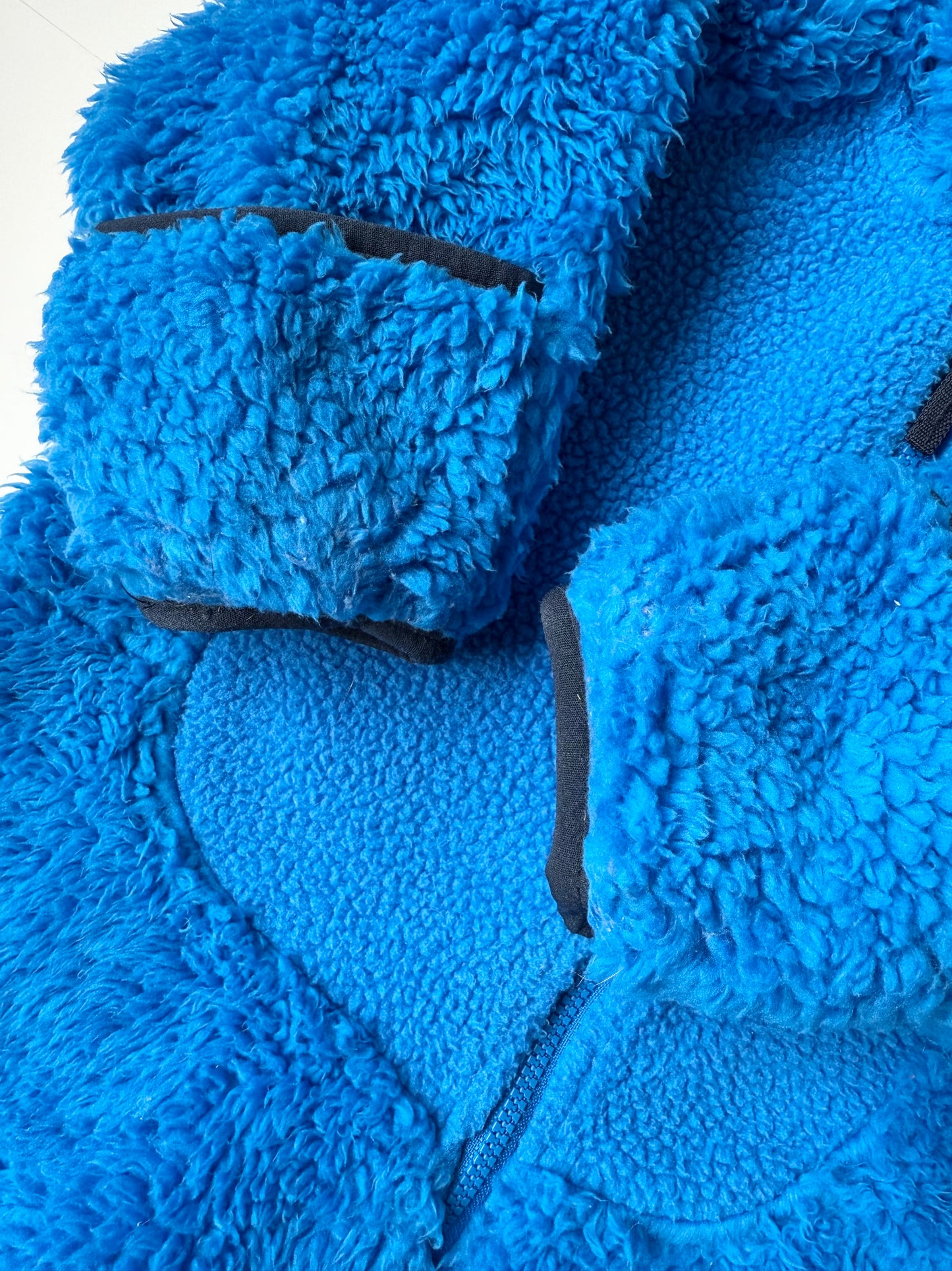 Columbia Blue Foxy Sherpa Furry Bunting Suit (3-6 Months)