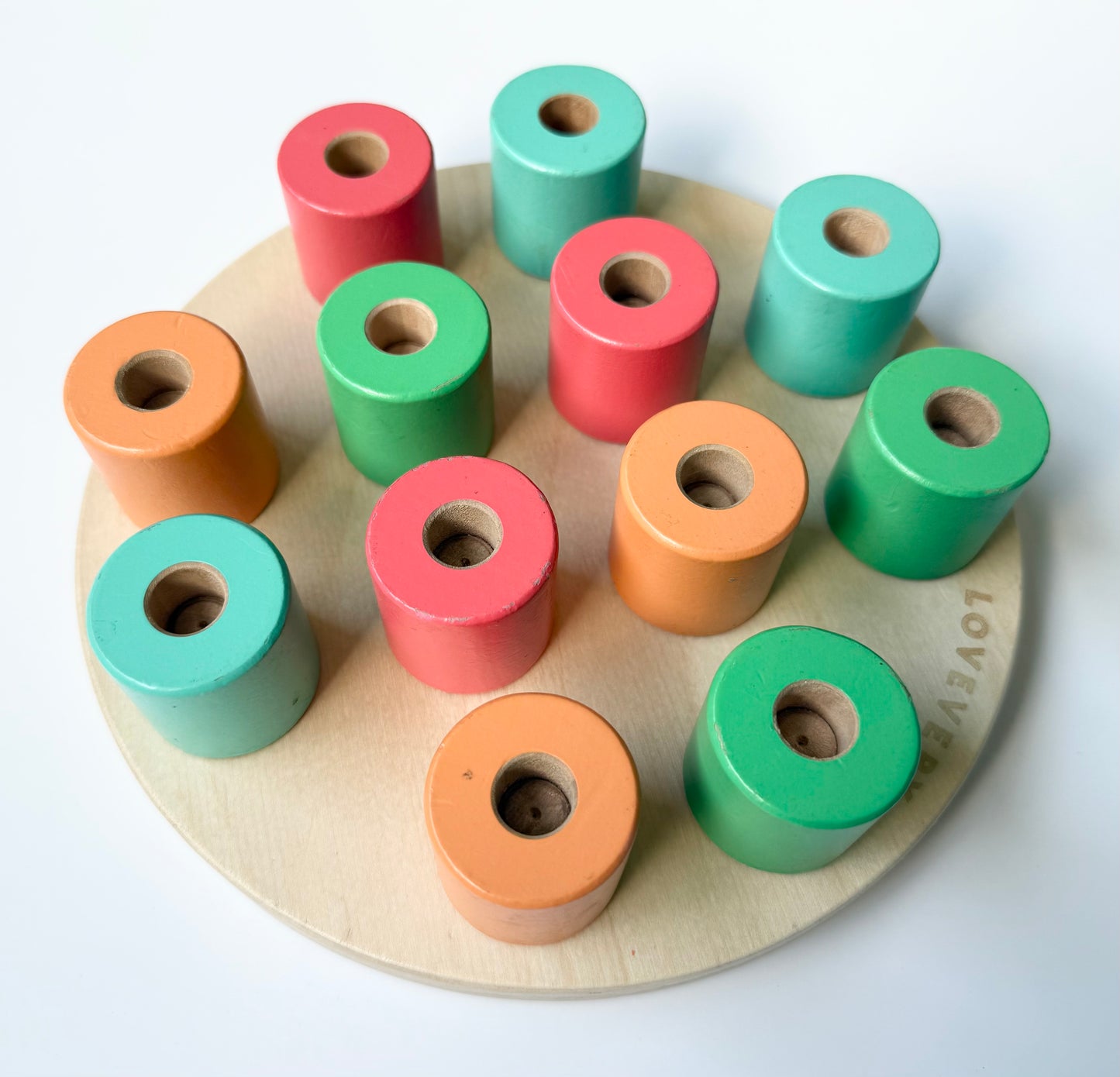 Lovevery Wooden Stacking Pegboard