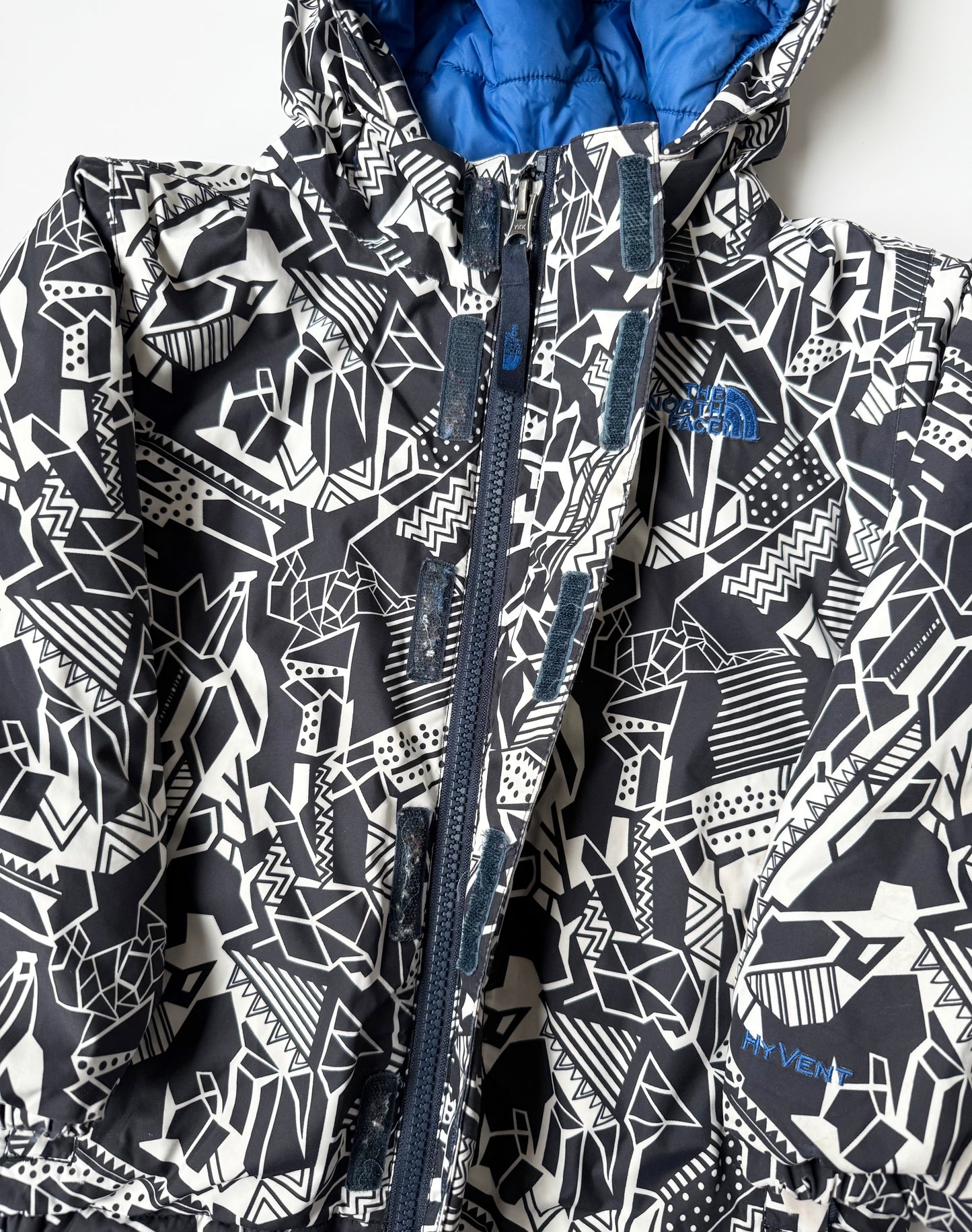 The North Face Darten Black & White Geometric Winter Jacket (3T)