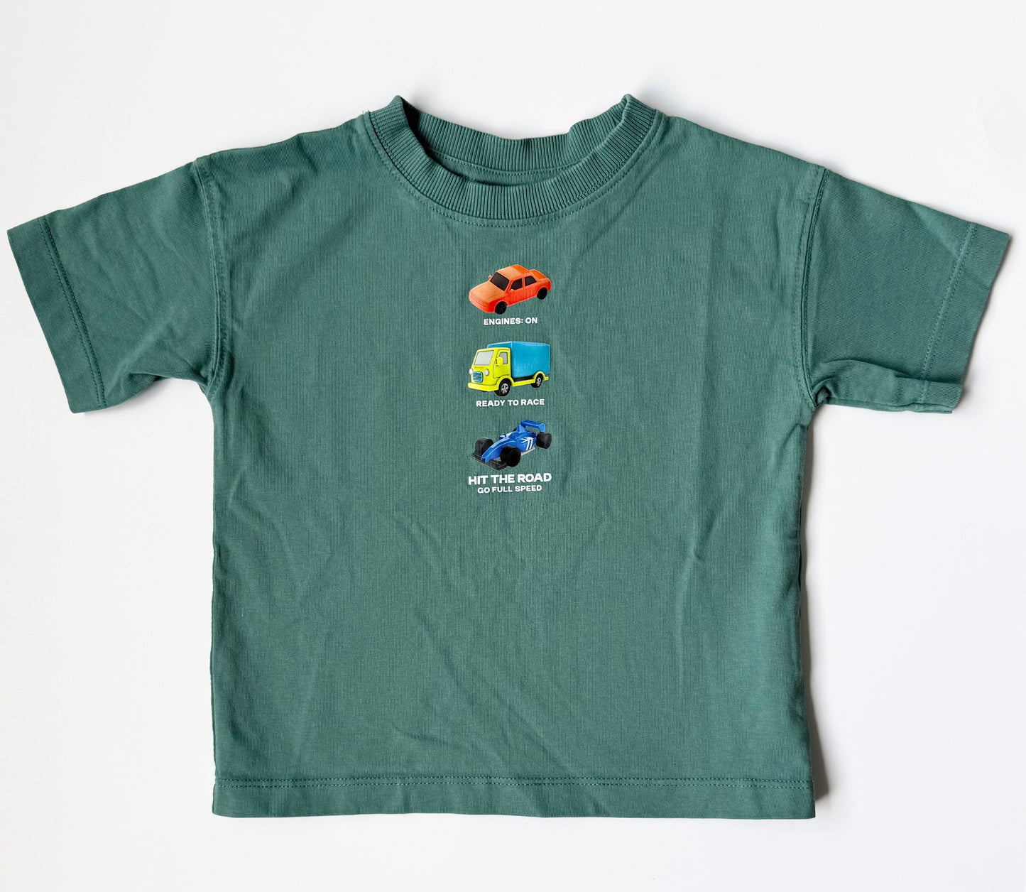 Zara Green Vehicles T-Shirt (2 Years)