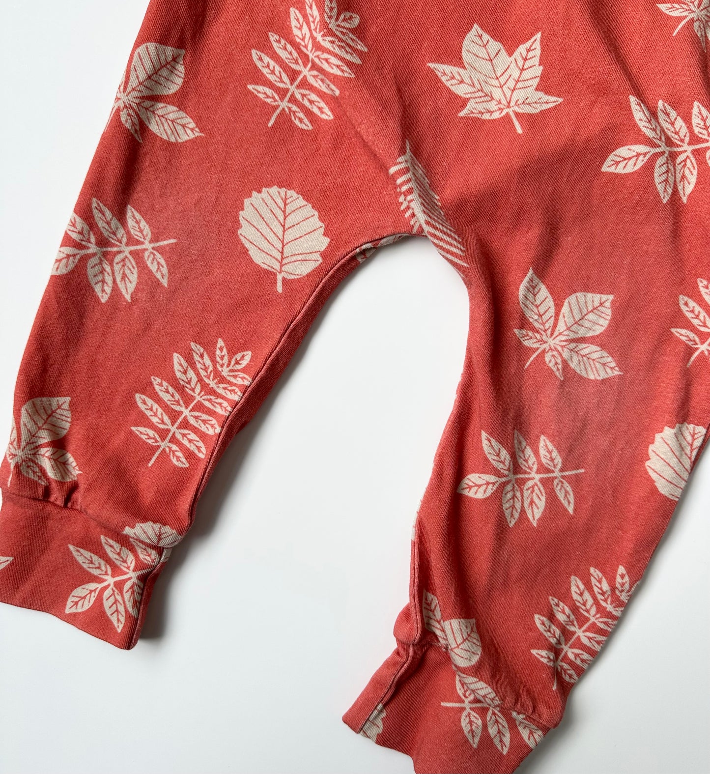 RAGS Orange Leaves & Brown Long Sleeves Romper (2T)