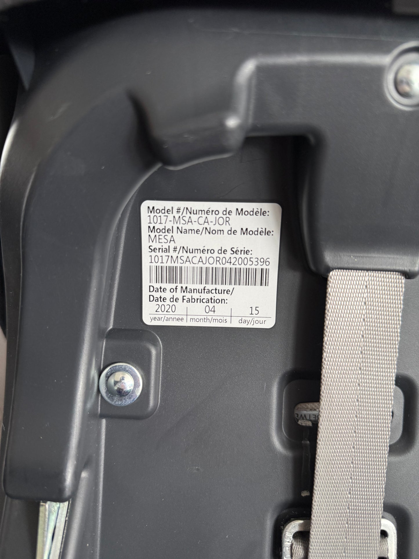 Uppababy Mesa V2 Infant Car Seat in Greyson & Travel Bag