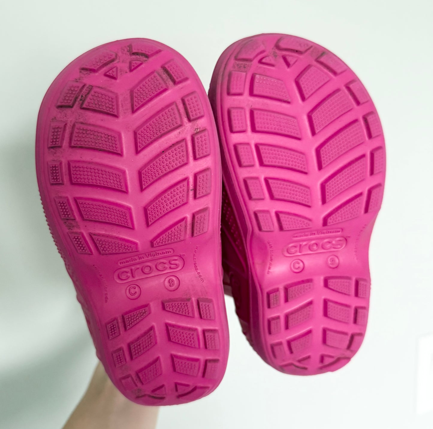 Crocs Pink Toddler Handle It Rain Boots (C9)