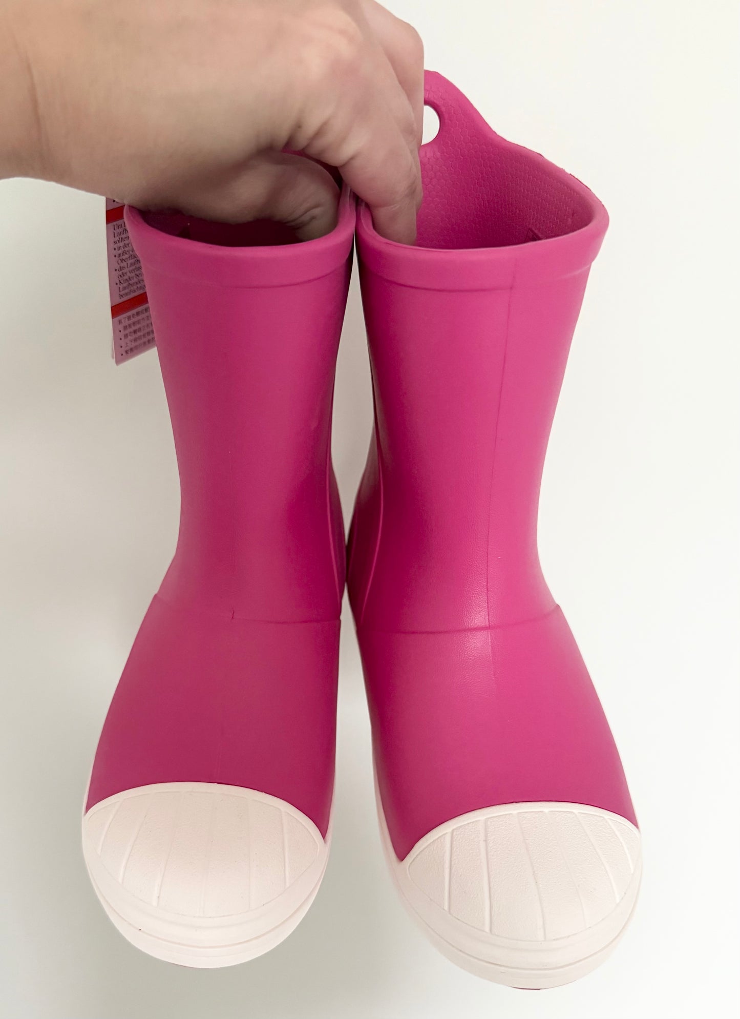 Crocs Bump It Pink Rubber Boots (J1)