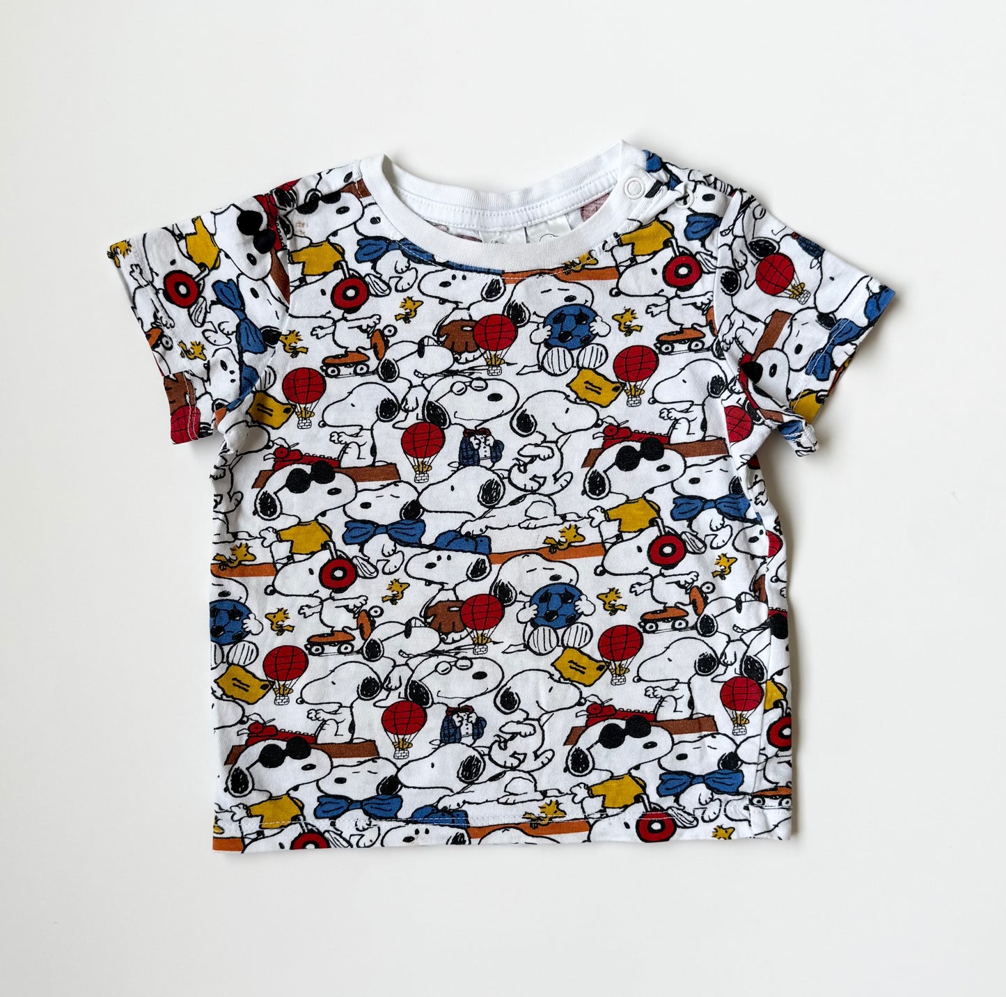 H&M x Peanuts White Snoopy Sports T-Shirt (6-9 Months)